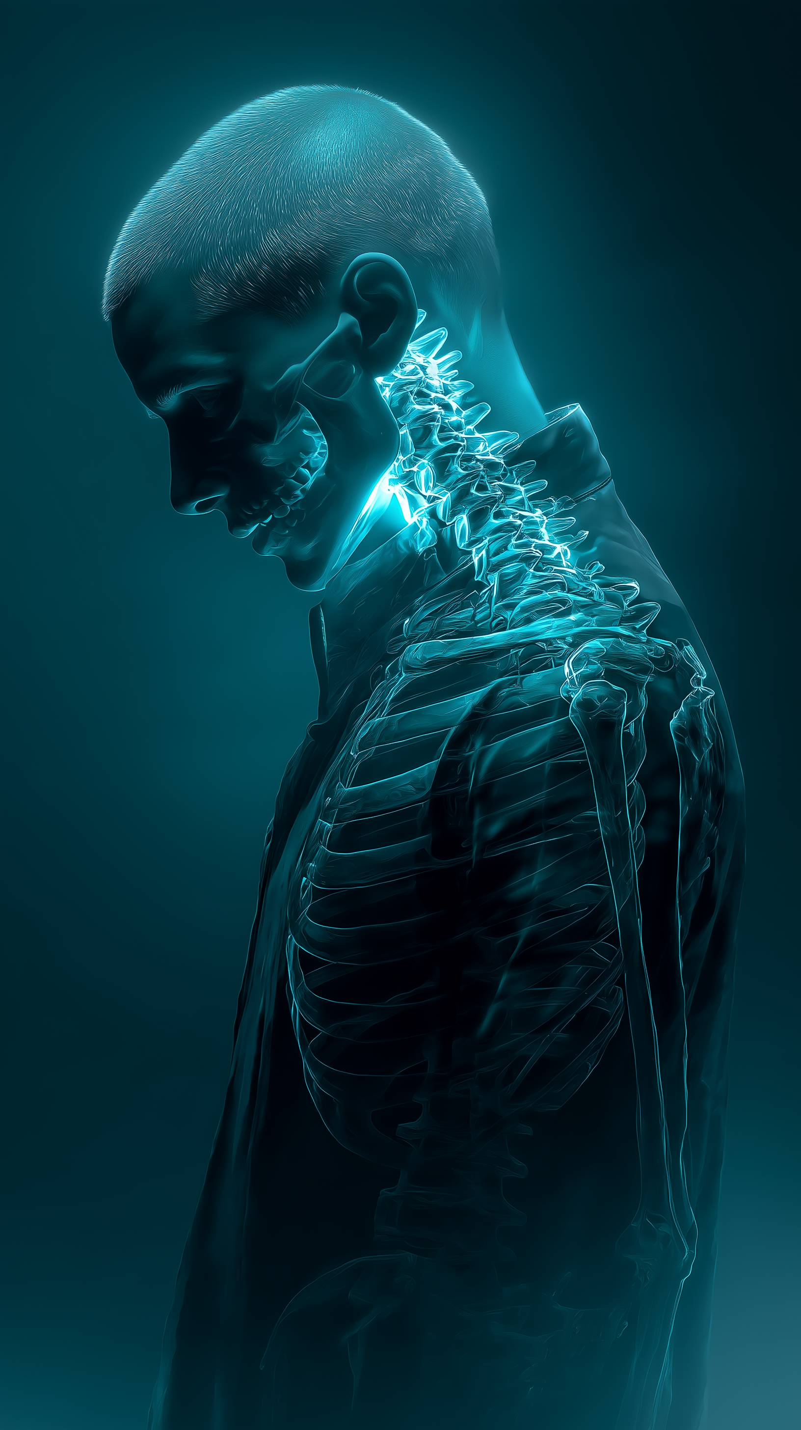 Midjourney prompt: futuristic surrealism, front portrait of a man, si... - Midjourney