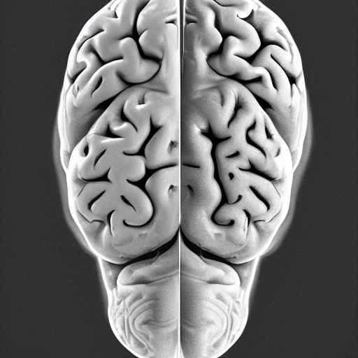 Stable Diffusion prompt: a CT-Scan of a brain with tumor,...