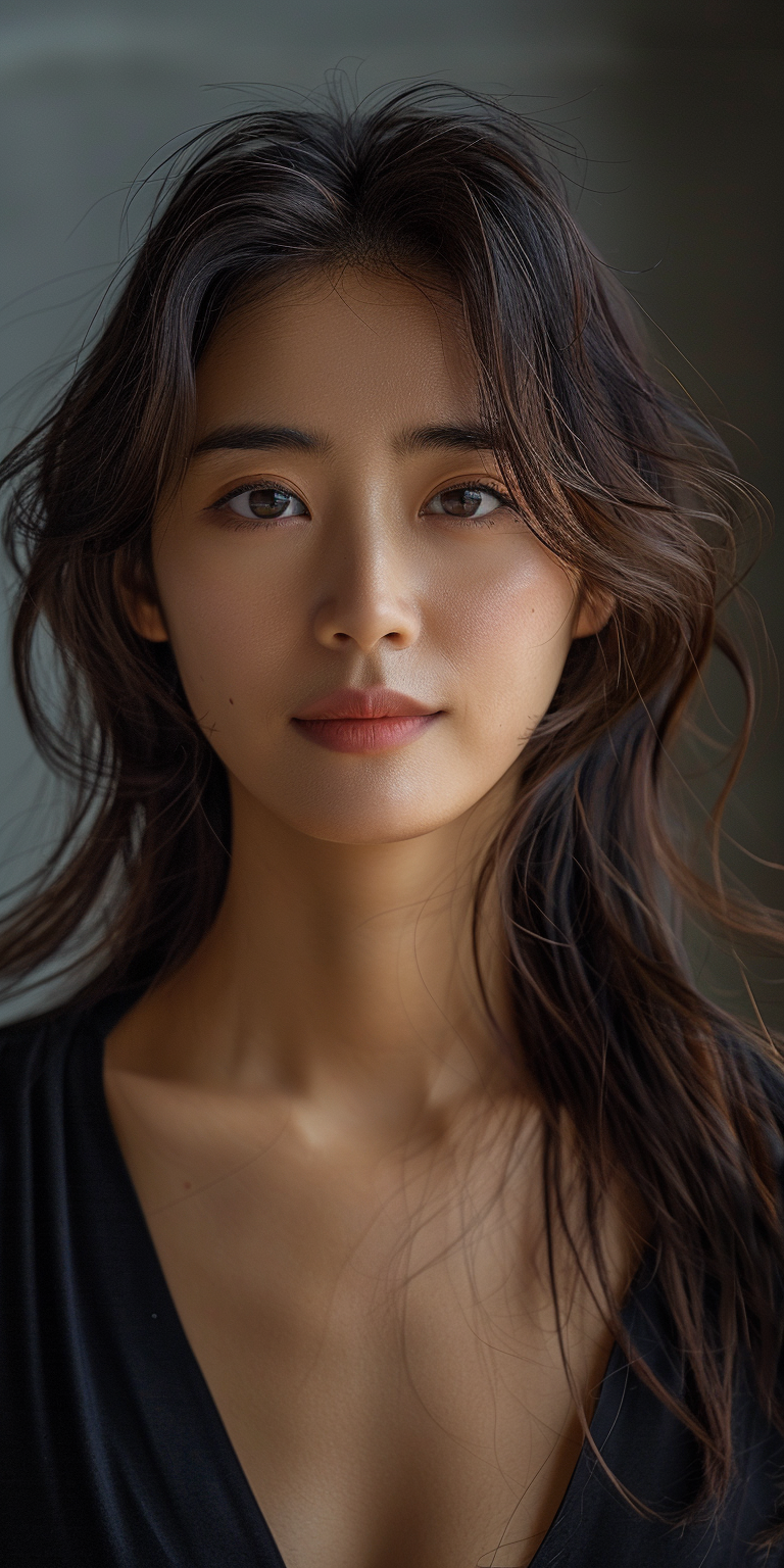 AI generated: Midjourney prompt: headshot style photo of a Korean woman, 25 years o... (Midjourney - Photography)