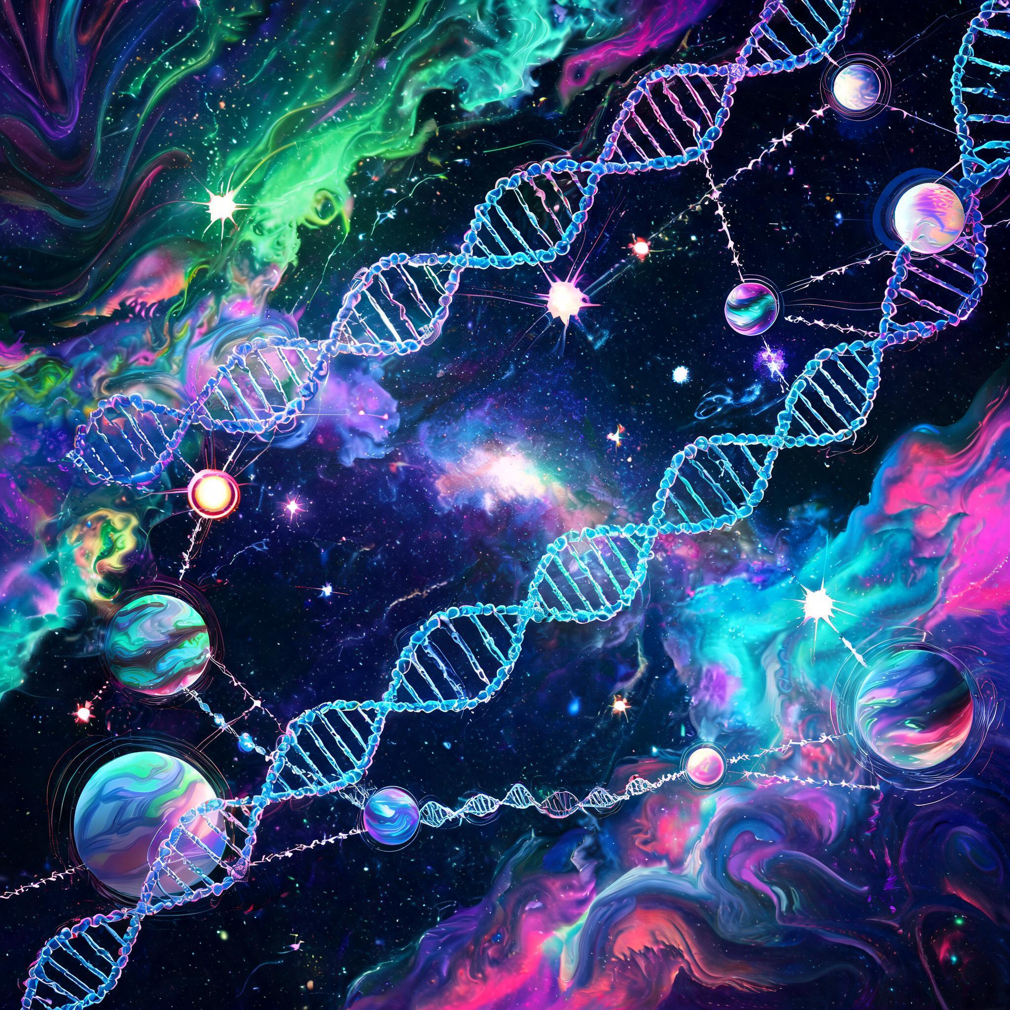 صورة مولدة بالذكاء الاصطناعي: Seedream 5 prompt: A view of galaxies in a parallel universe where th... (نموذج Seedream 5 - فن مفاهيمي)