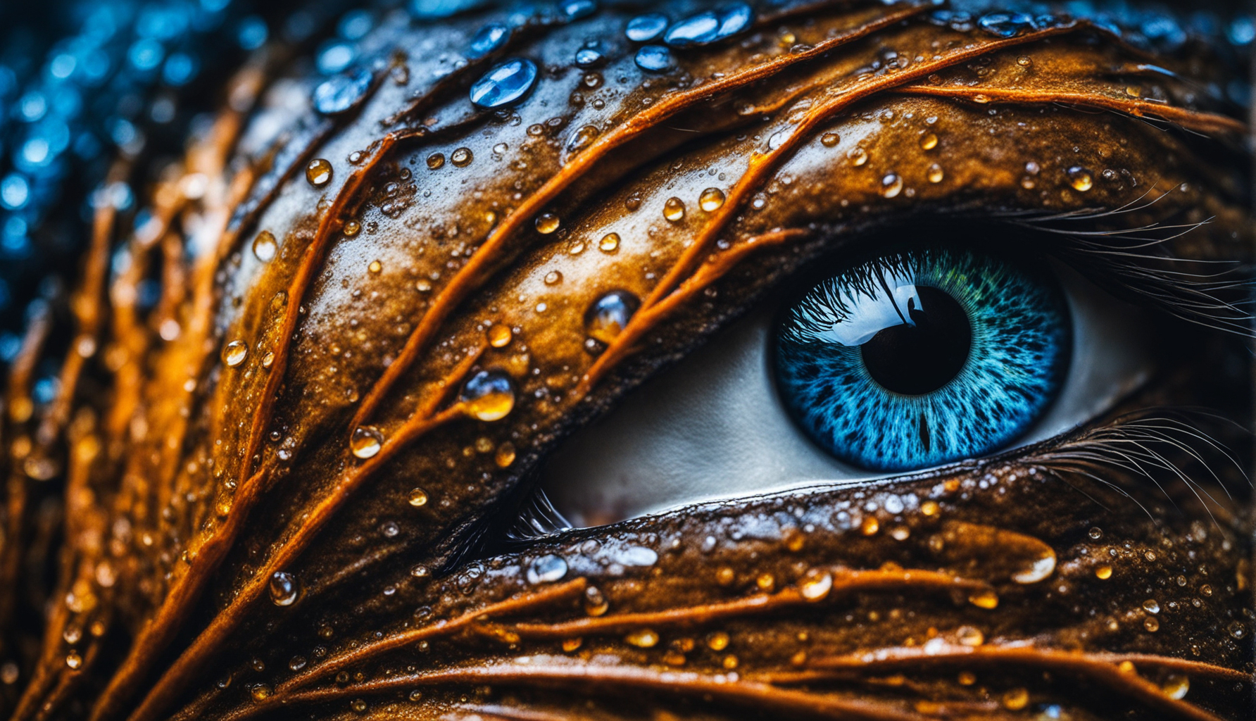 صورة مولدة بالذكاء الاصطناعي: Stable Diffusion prompt: 200mm portrait detailed photo, close-up, an insane... (نموذج Stable Diffusion - حيوانات وطبيعة)