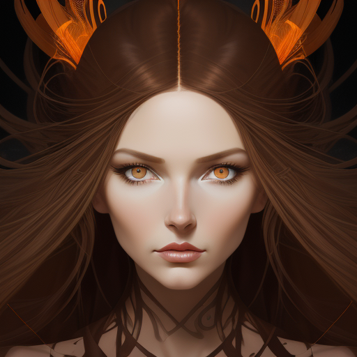 DreamShaper prompt: an illustration of a woman with long ...
