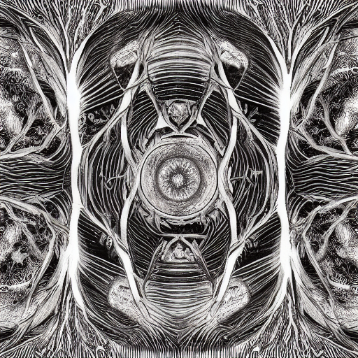 Stable Diffusion prompt: surrealism imagery of the symmet...