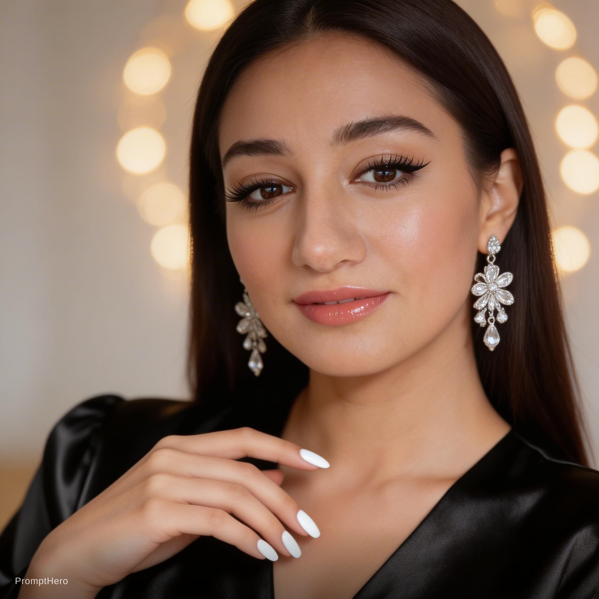Seedream 5 prompt: Ultra-realistic high-end beauty portrait of a youn... - Seedream 5