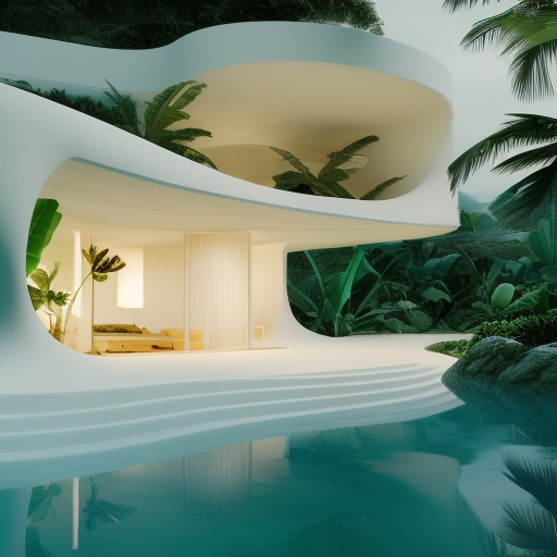 Stable Diffusion prompt: sxnfv style, A beautiful house i...