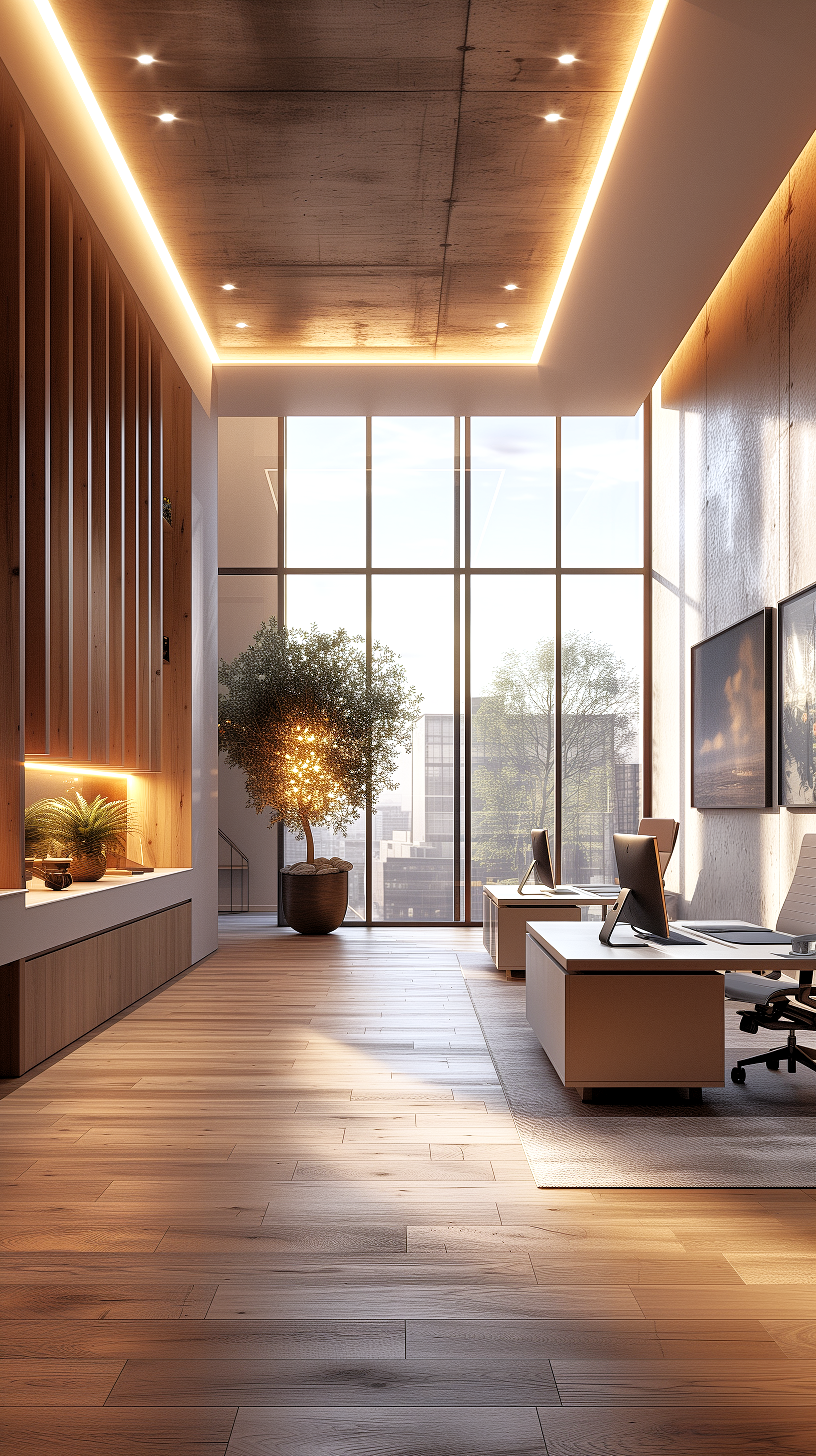 modern minimalist architecture courtyard natural light