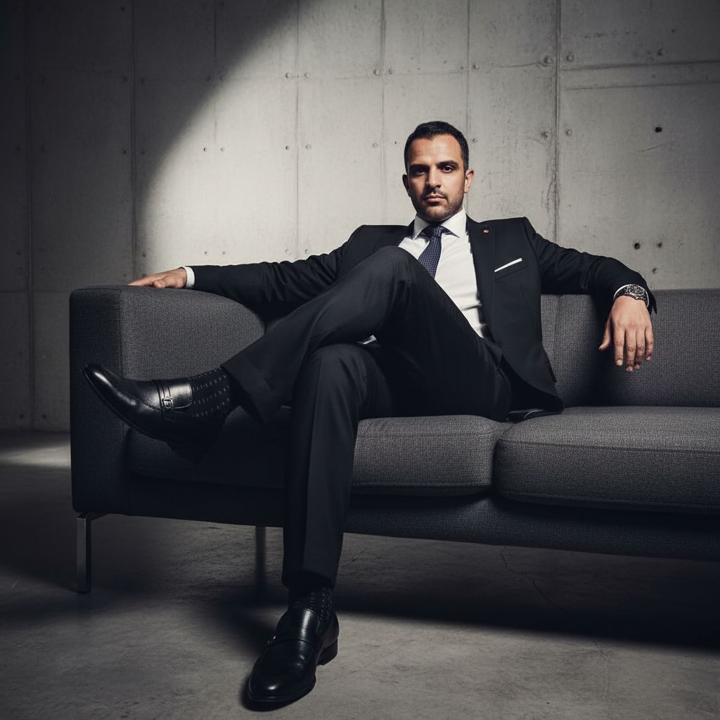 Nano Banana prompt: fashion editorial photograph, man, shot on a Canon...