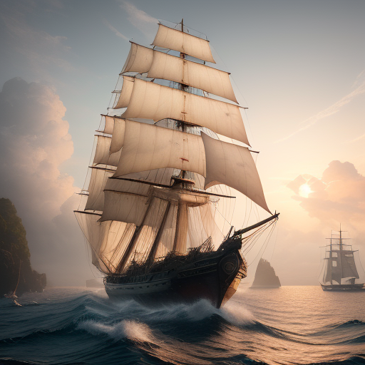 DreamShaper prompt: Photo of a ultra realistic sailing sh...
