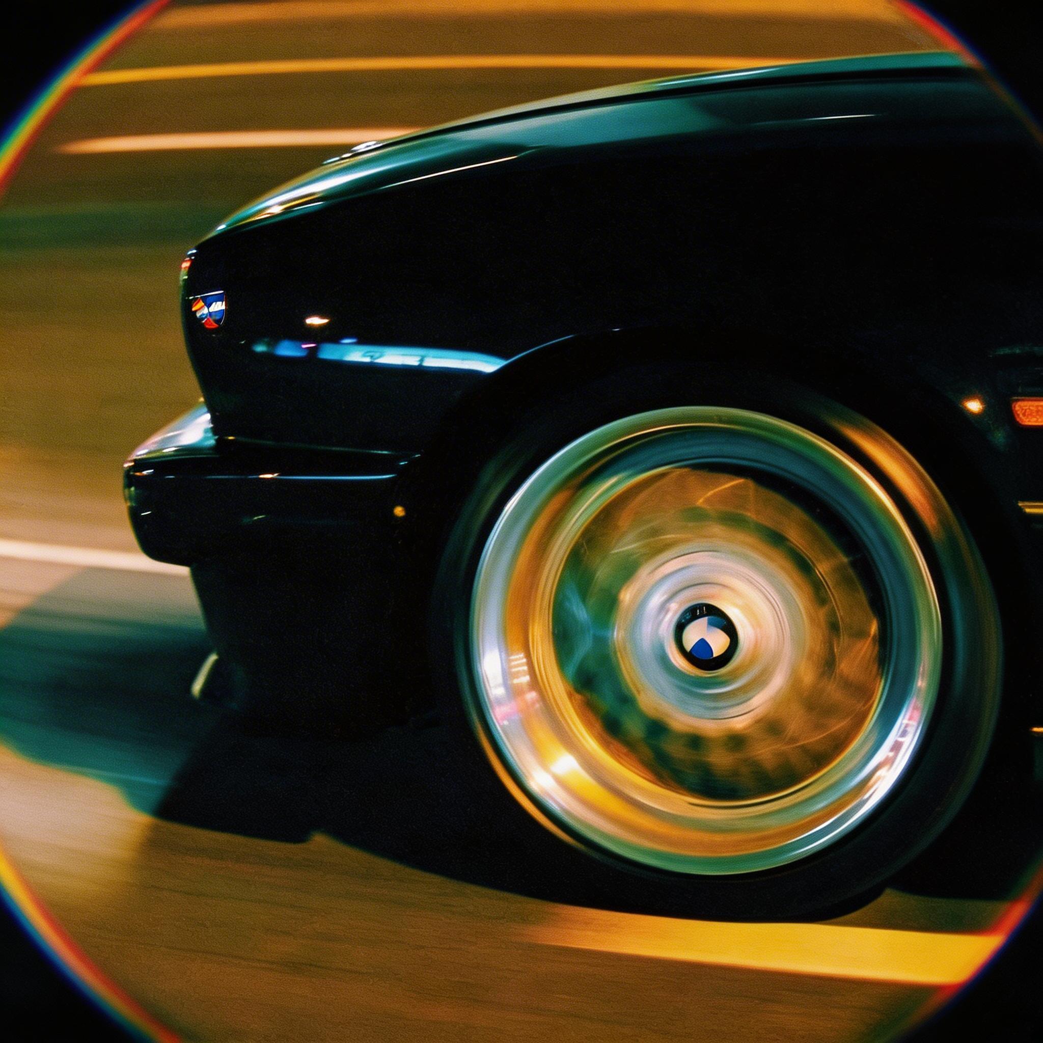 AI generated: Seedream 5 prompt: extreme close-up of a racing car wheel at maximum ... (Seedream 5 - Portraits)