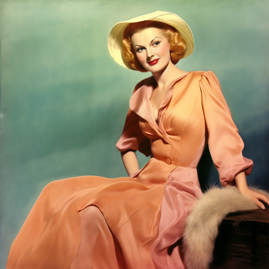 AI generated: Midjourney prompt: high fashion, vogue 1938 --no ugly, deformed, nois... (Midjourney - Fashion)