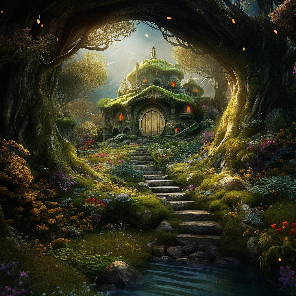 Midjourney prompt: the landscape of the world of art fairy, wallpaper... - Midjourney