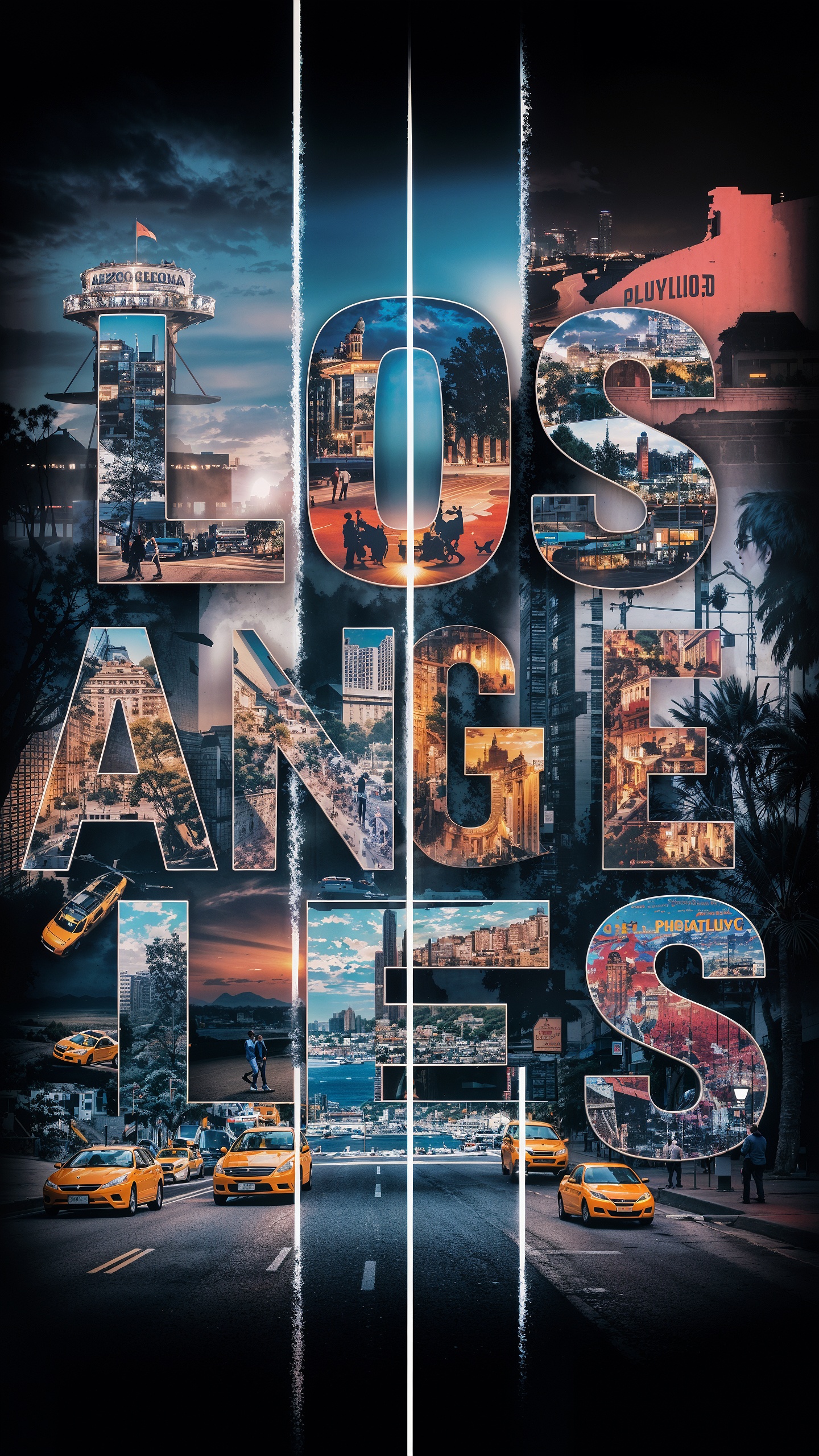 AI generated: Los Angeles (SD XL - Photography)