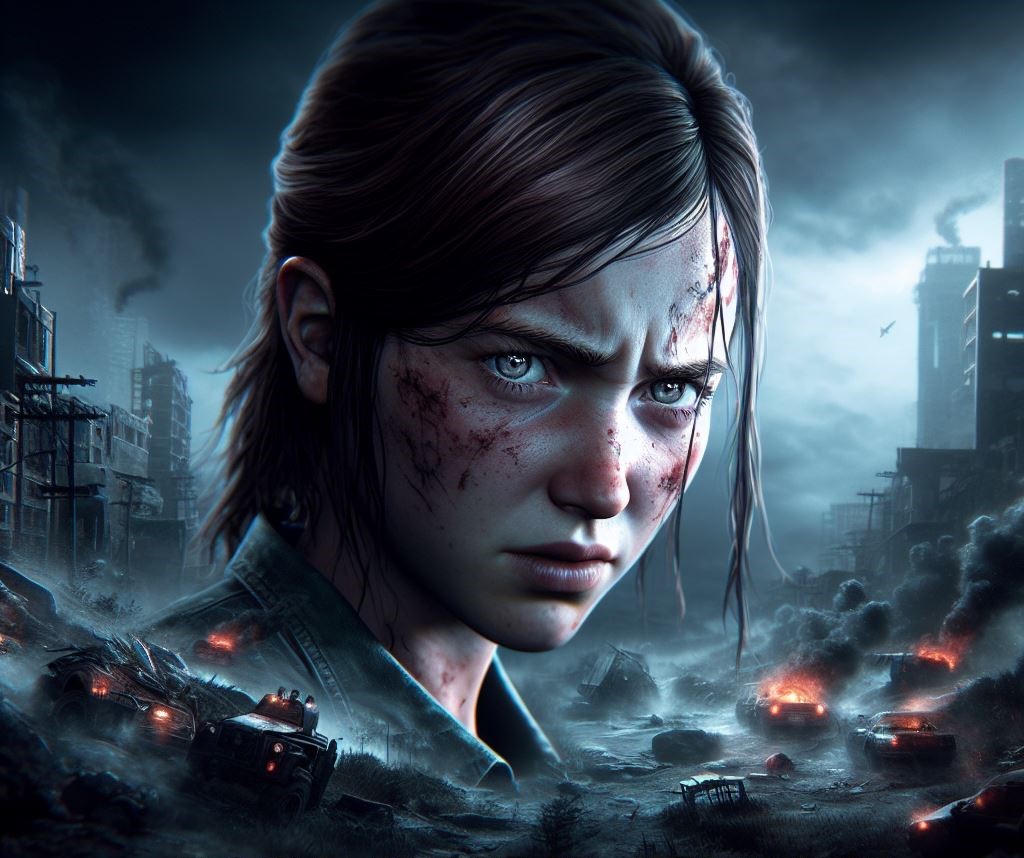 صورة مولدة بالذكاء الاصطناعي: DALL·E prompt: Navigate a post-apocalyptic world with Ellie as th... (نموذج DALL·E - 3d Renders)