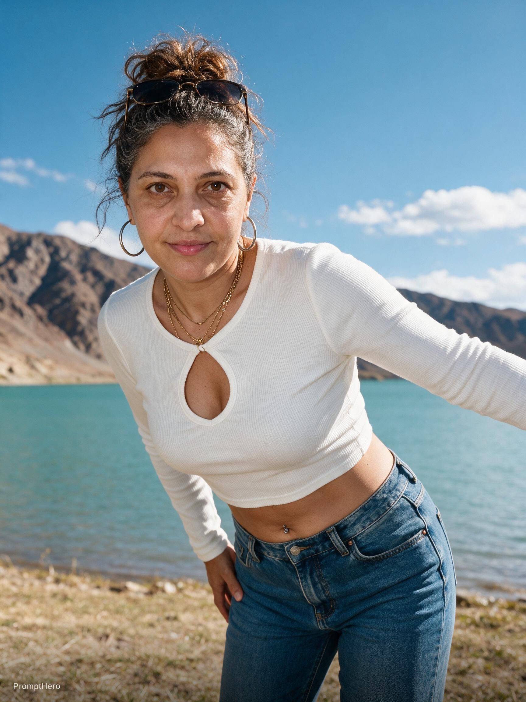 AI generated: Seedream 5 prompt: A full-body vertical shot of a young Caucasian wom... (Seedream 5 - Fashion)