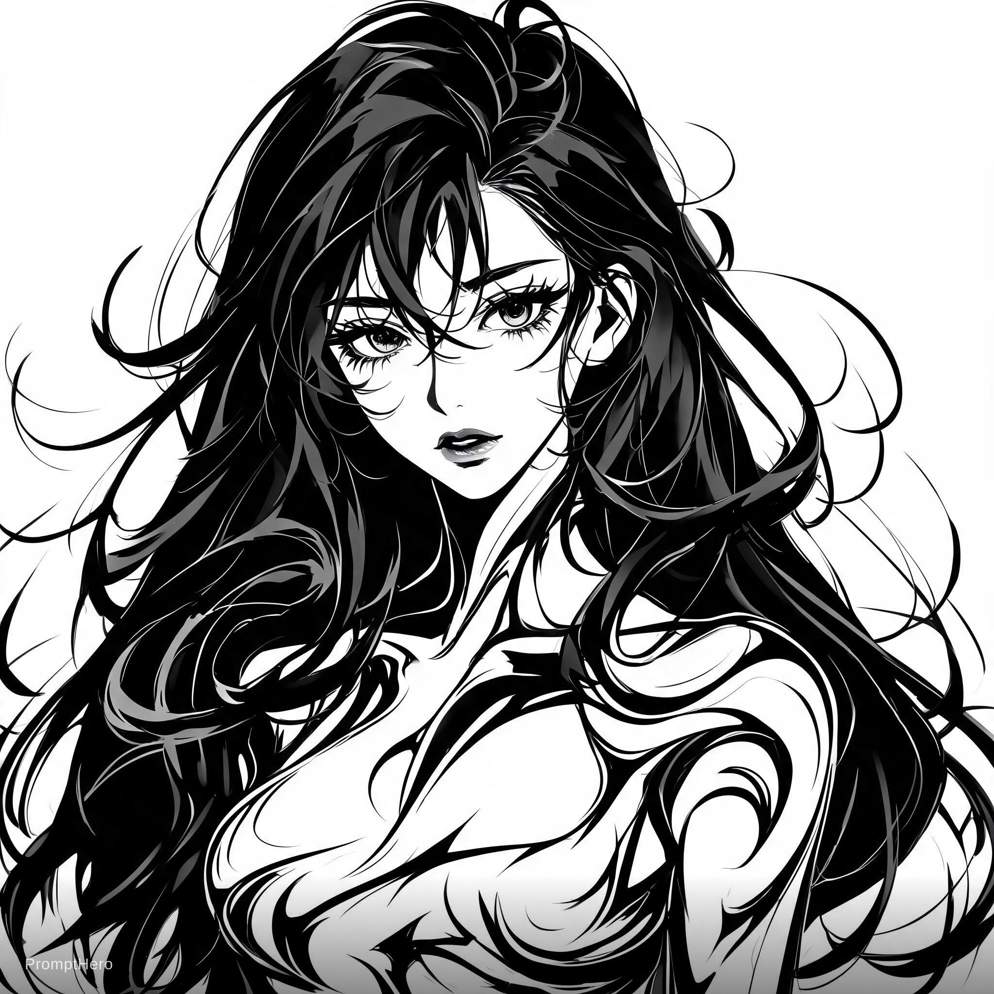 AI generated: Seedream 5 prompt: 1girl, art style: Blackwhiplash. (Seedream 5 - Concept Art)
