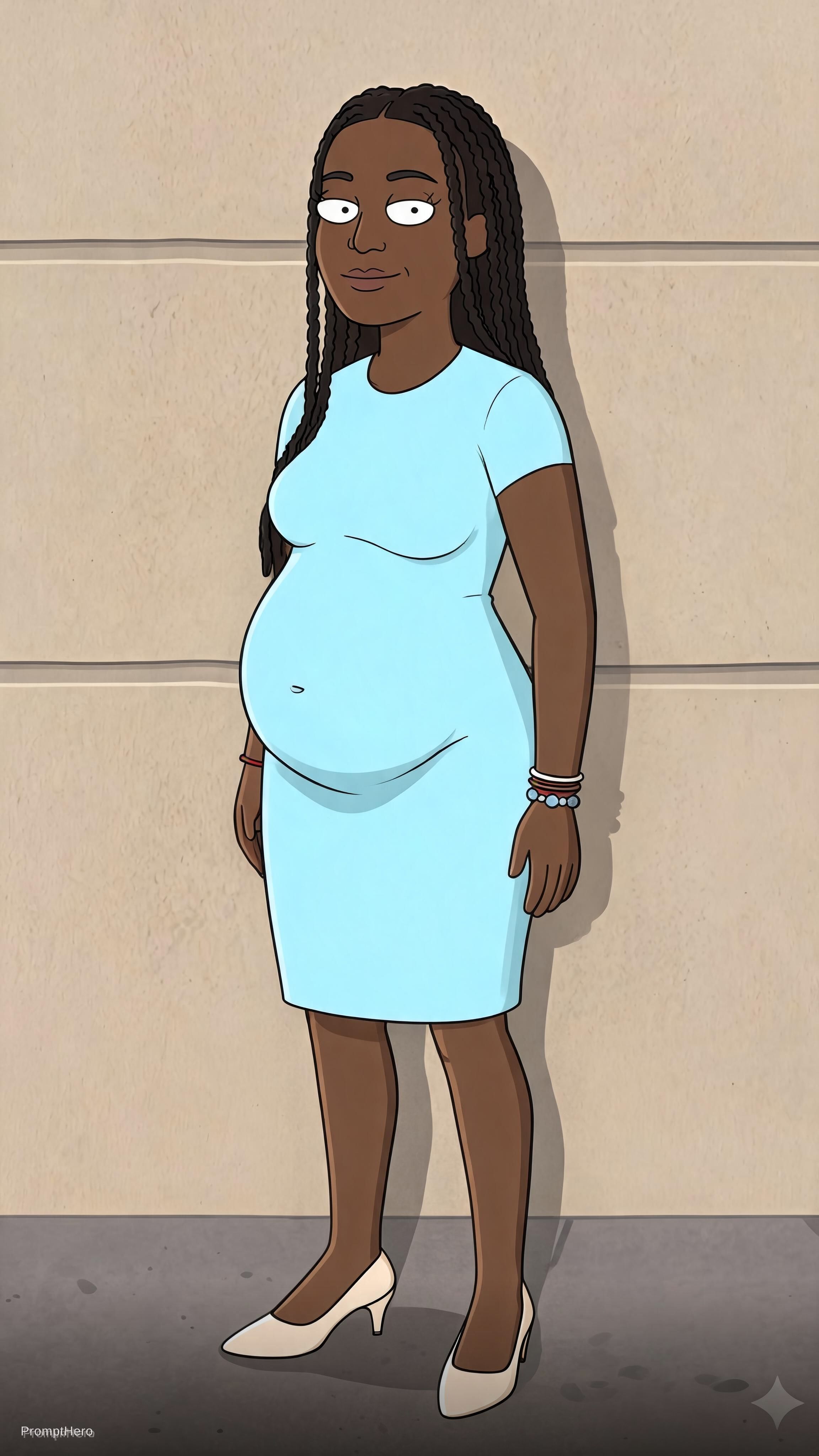 AI generated: Seedream 5 prompt: with a dress that covers the belly but shape same.... (Seedream 5 - Concept Art)