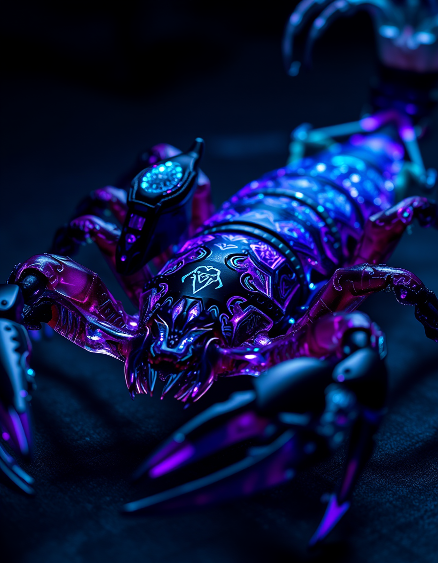 AI generated: FLUX prompt: A full body photo shot of a mythical scorpion with... (FLUX - Photography)