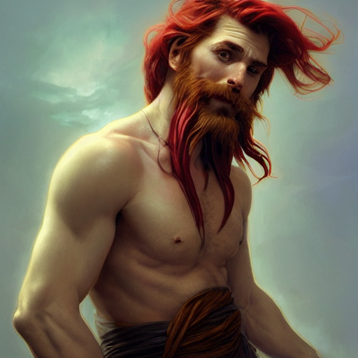 Stable Diffusion prompt: portrait of a young ruggedly han...