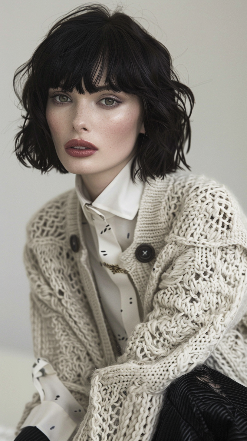 AI generated: Midjourney prompt: Photography for fashion magazine, model woman with... (Midjourney - Fashion)