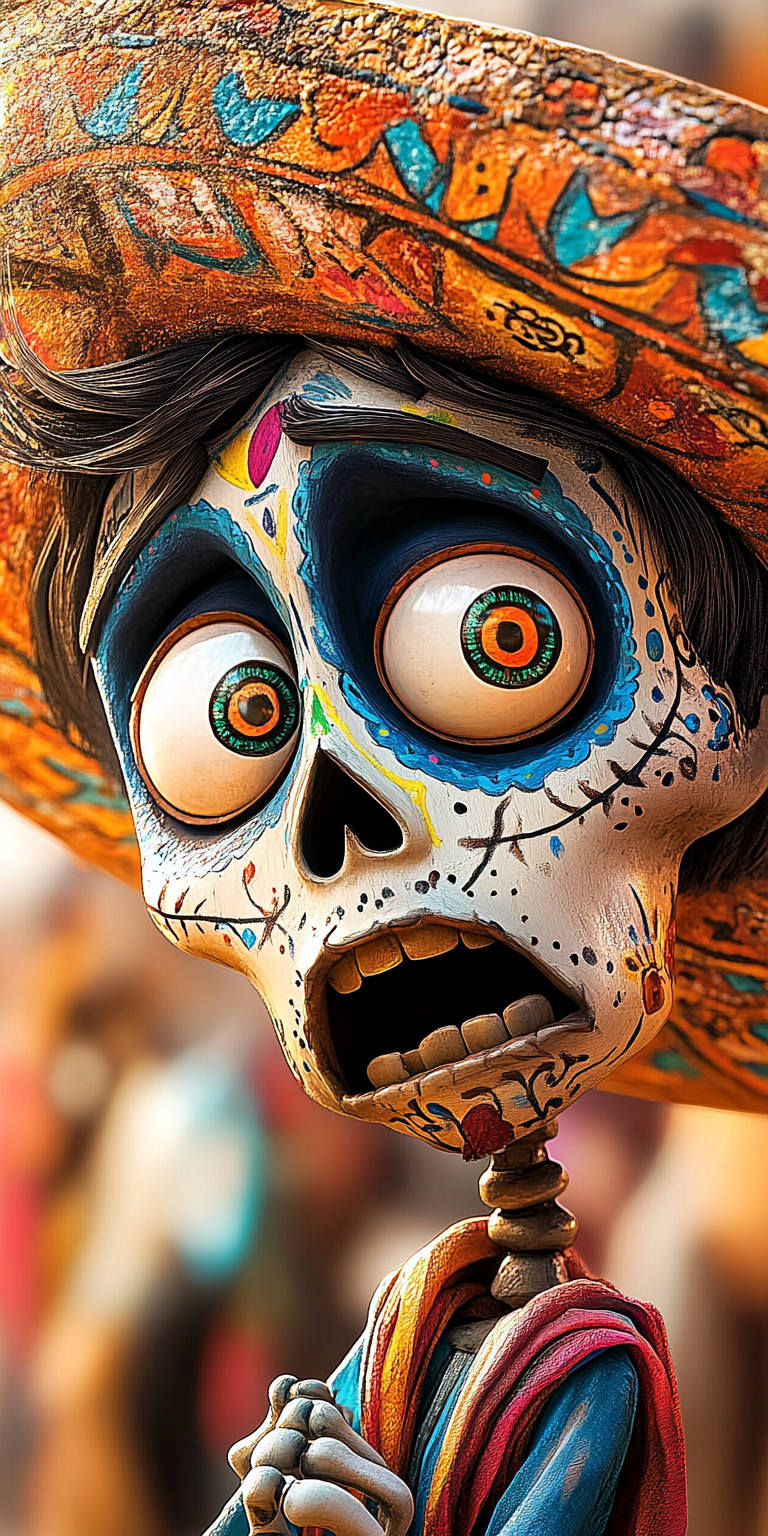 AI generated: Midjourney prompt: day of the dead, in the style of Unreal Engine 5, ... (Midjourney - Portraits)