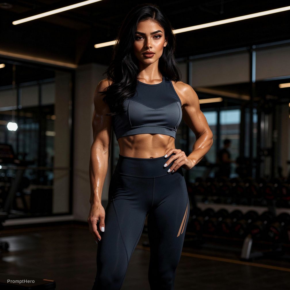 Hero Prompt Fit AI Female Fitness Influencer In Stylish 