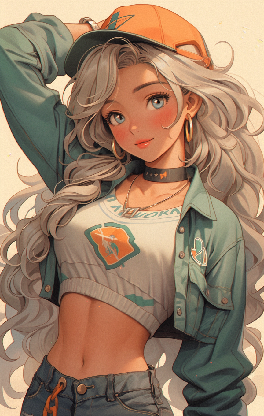 AI generated: Midjourney prompt: fabiana is a girl holding a weight on her hips, in... (Midjourney - Anime)