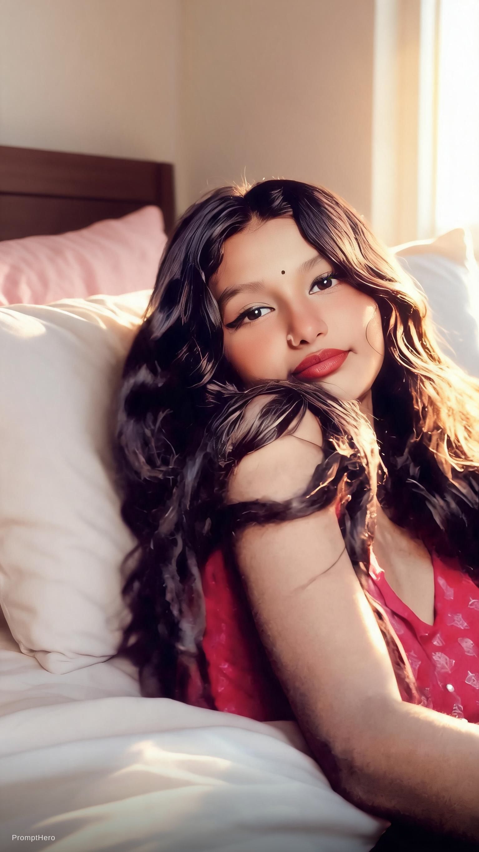 AI generated: Hero prompt: This girl in so hot models in wake up (Hero - Portraits)