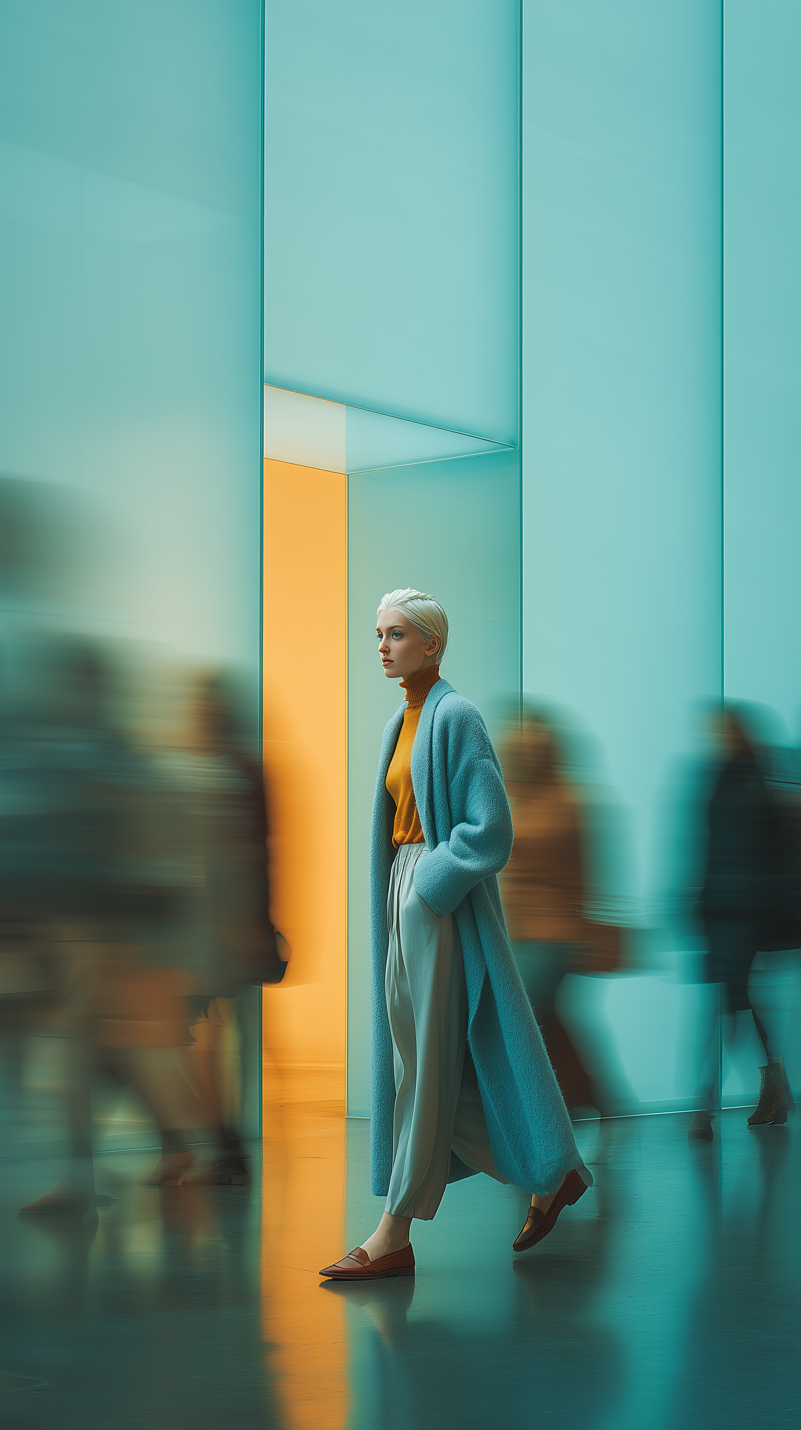AI generated: Midjourney prompt: photography, front-profile walk-through, depth of ... (Midjourney - Architecture)