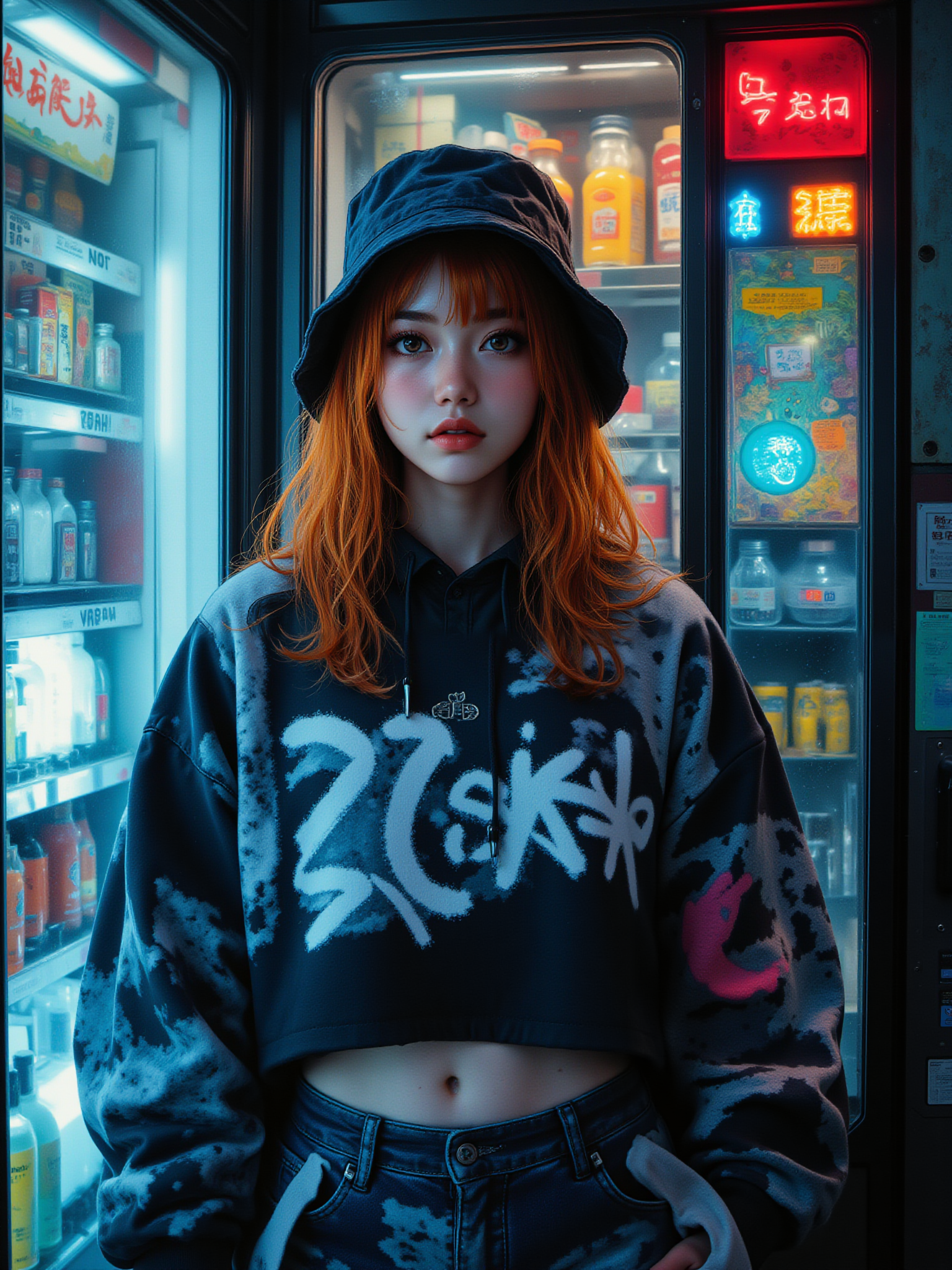 AI generated: FLUX prompt: A portrait picture of a Korean woman with waist-le... (FLUX - Portraits)
