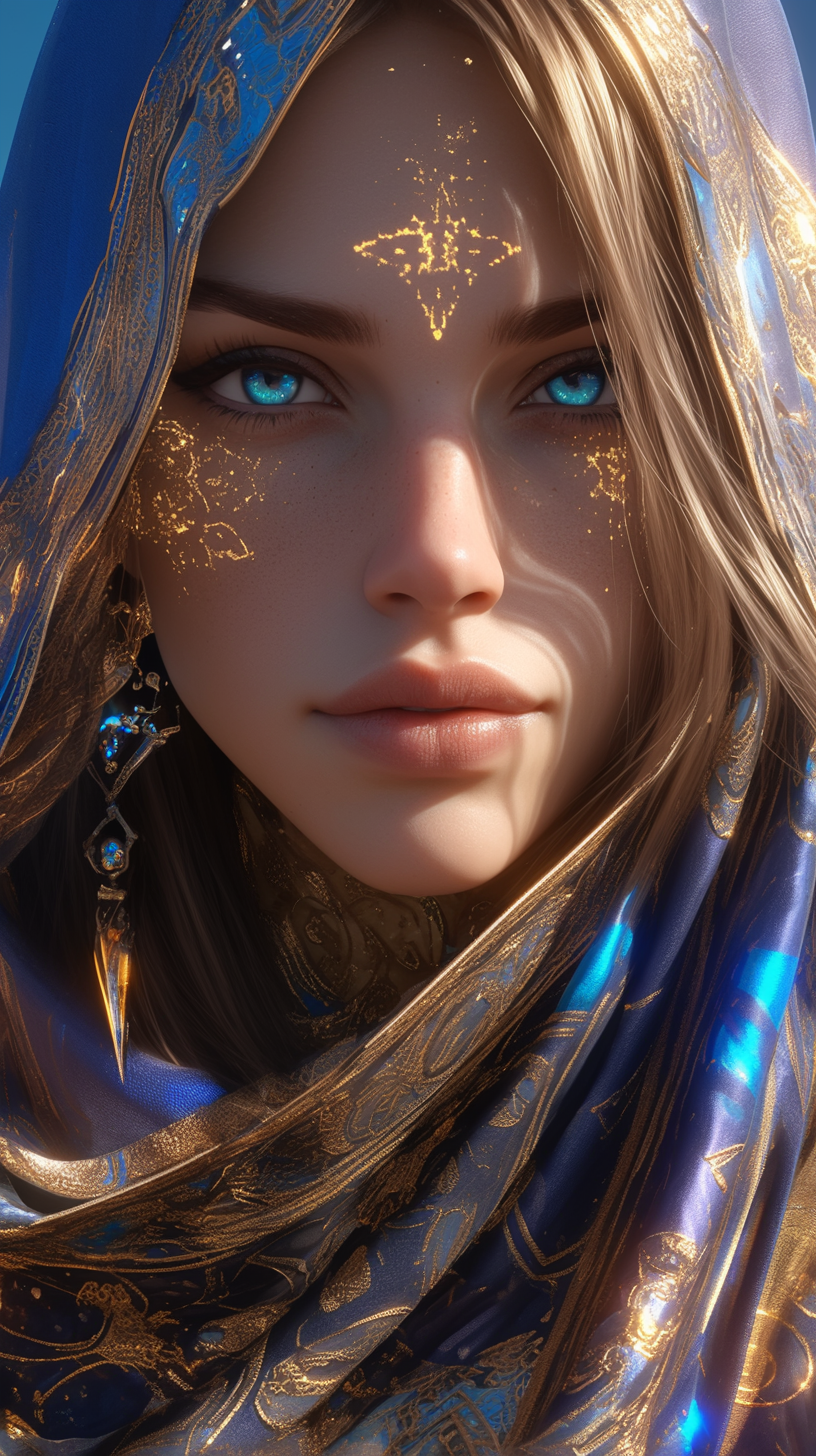 صورة مولدة بالذكاء الاصطناعي: mystical sorceress (نموذج Midjourney - Character Design)