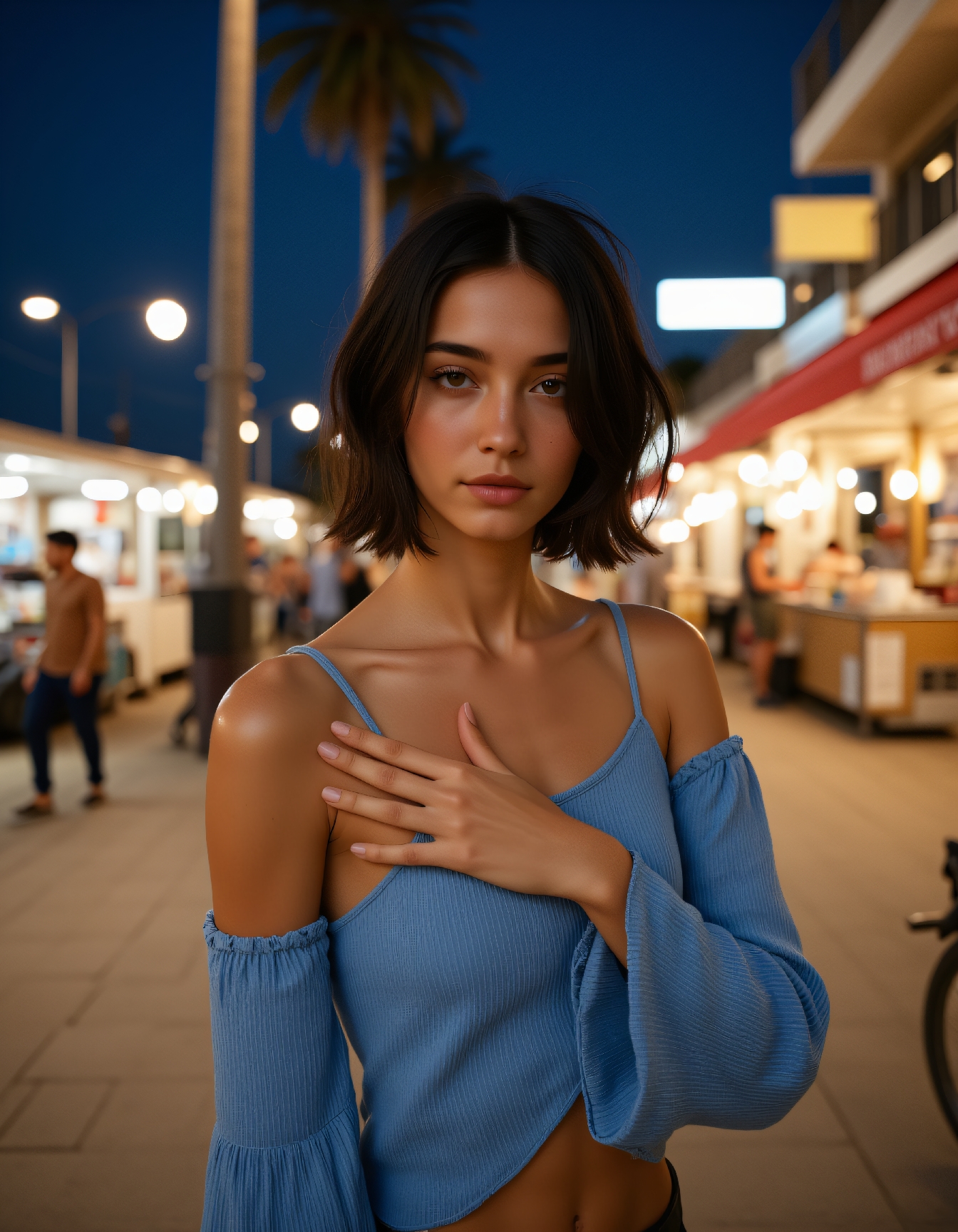 FLUX prompt: ultra highres realistic (half body:1.5) Street pho... - FLUX