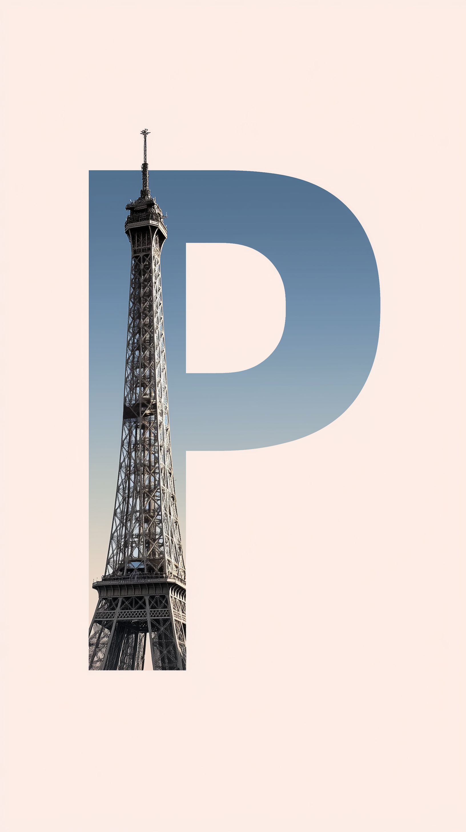 AI generated: Midjourney prompt: minimalist graphic, bold capital letter "P" center... (Midjourney - Concept Art)