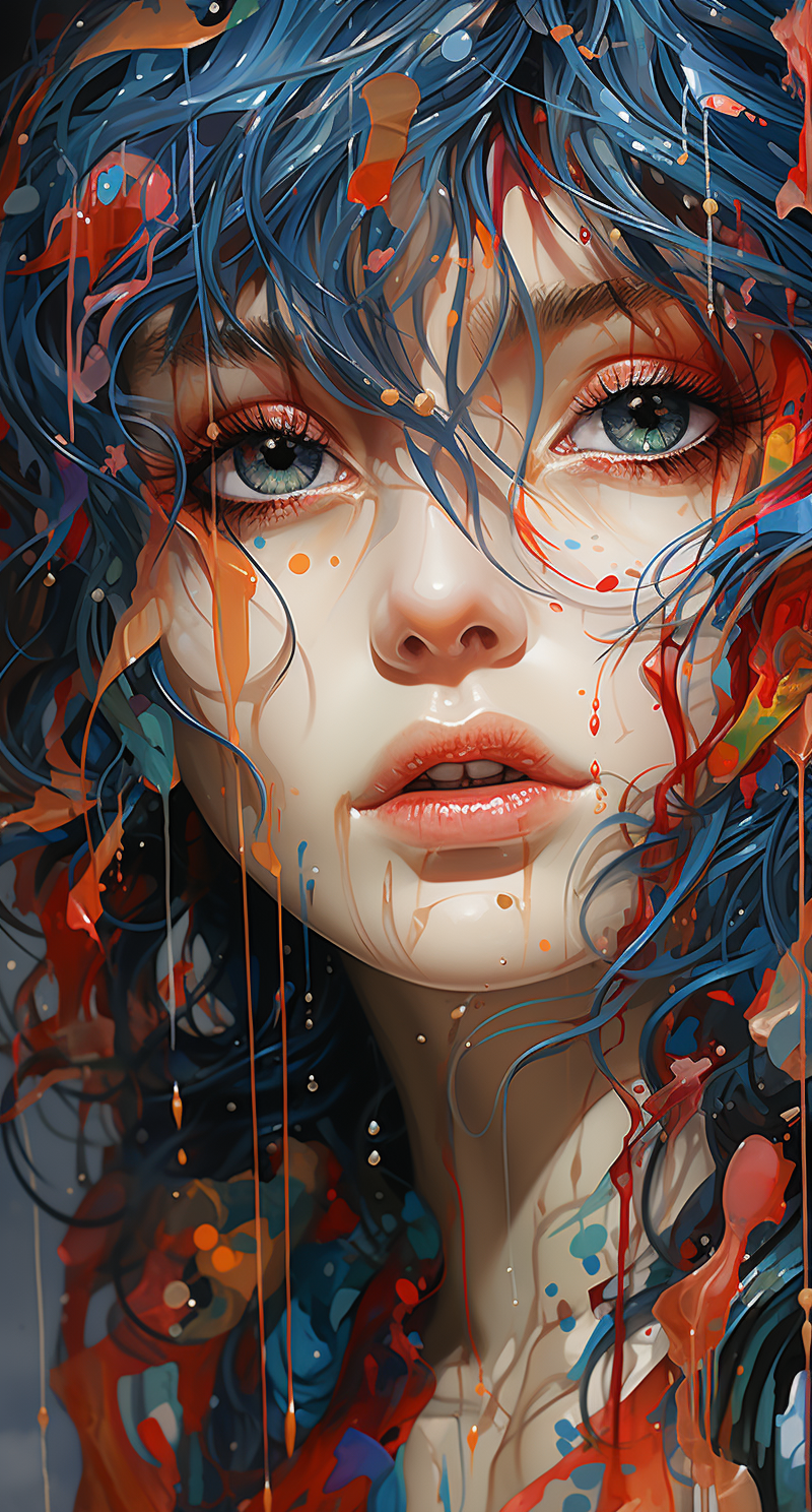 صورة مولدة بالذكاء الاصطناعي: Midjourney prompt: anime drawing art, in the style of crisp neo-pop i... (نموذج Midjourney - صور شخصية)