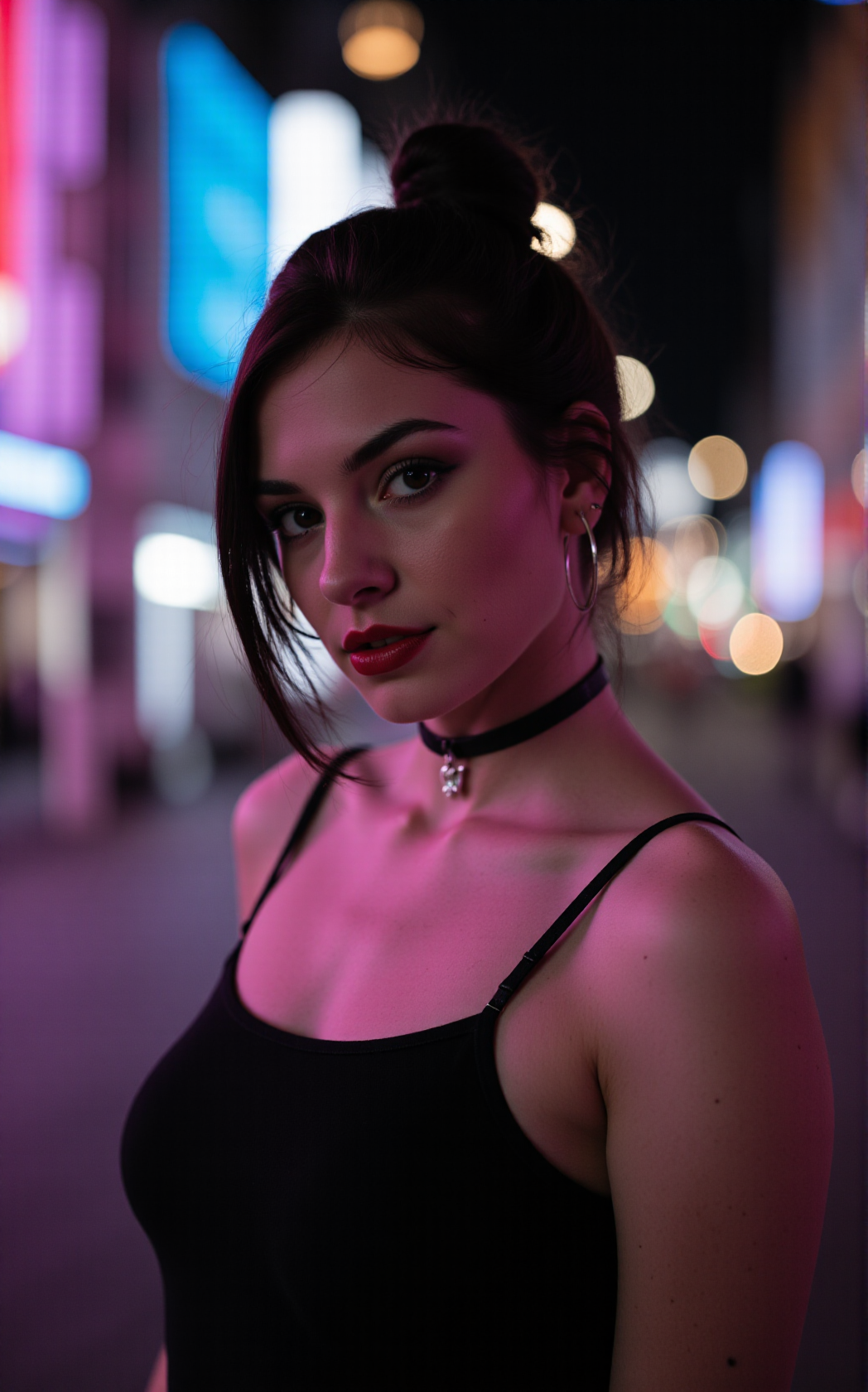 FLUX prompt: A cinematic portrait of a striking hipster woman s... - FLUX