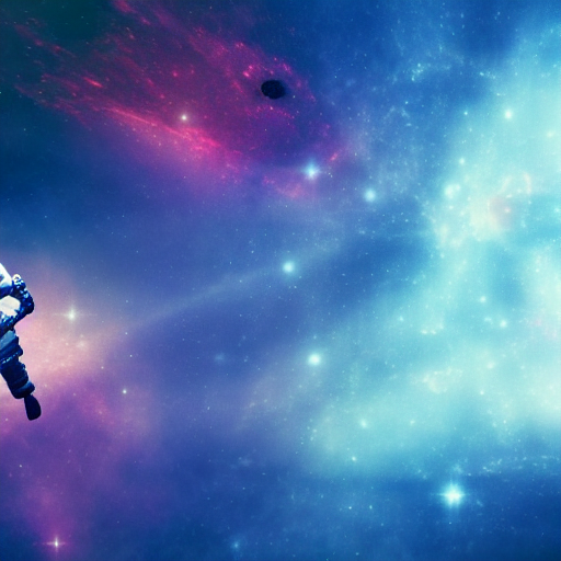 Stable Diffusion prompt: An astronaut swimming through a ...