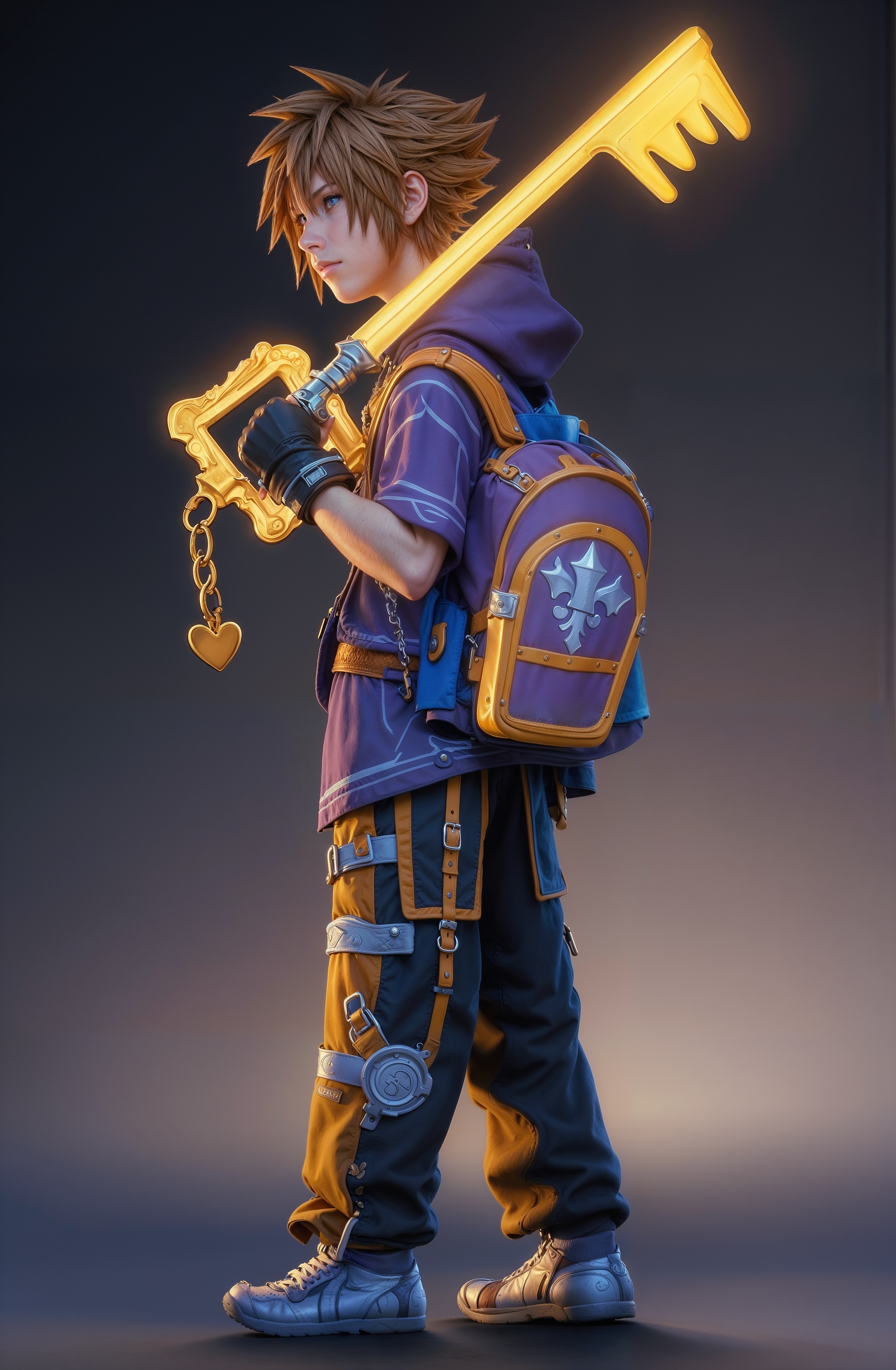 AI generated: Sora Kingdom of Hearts (Stable Diffusion - Anime)