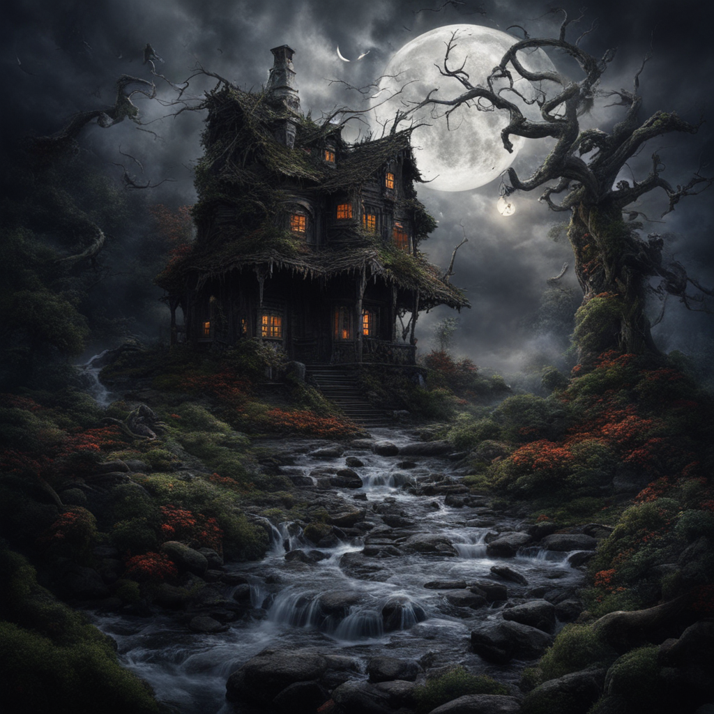 AI generated: Stable Diffusion prompt: Things that come out in my dreams when I sleep,nig (Stable Diffusion - Landscapes)