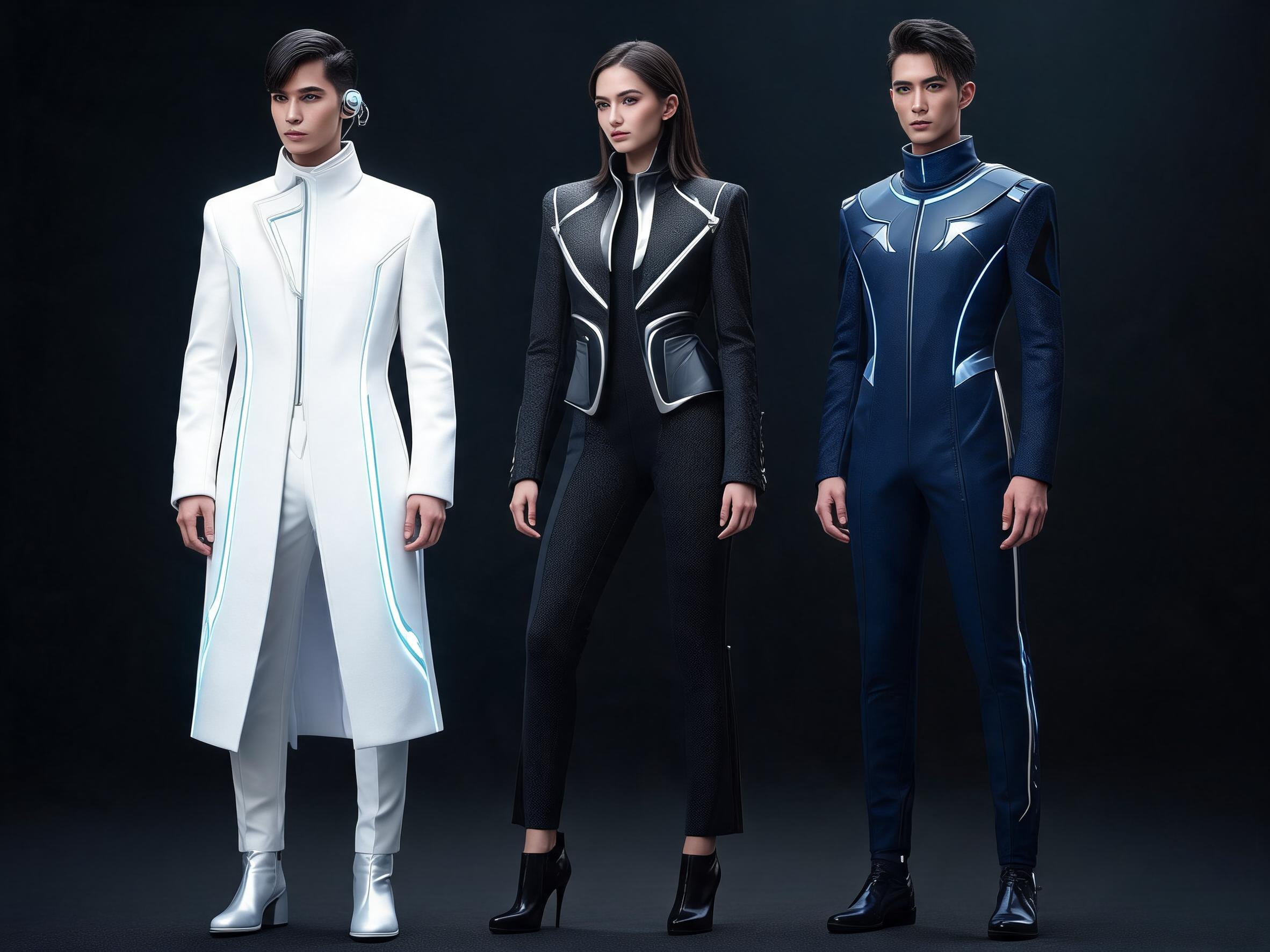 Seedream 5 prompt: Create a high-fashion concept sheet of futuristic ... - Seedream 5