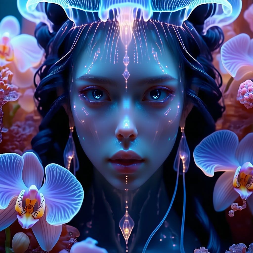 Stable Diffusion prompt: Goddess close-up portrait ribcag...