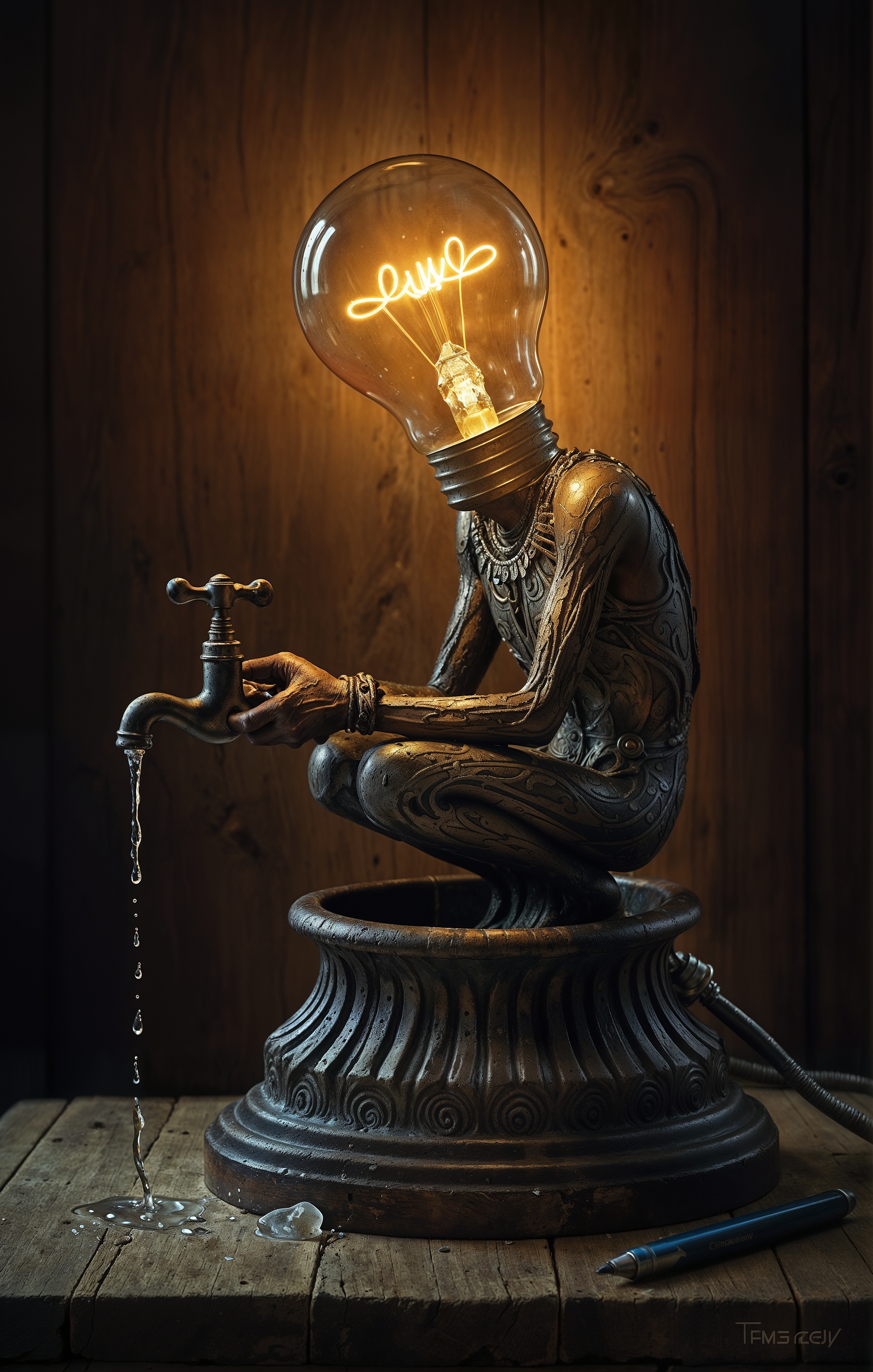 AI generated: Endless flow of Ideas (SD XL - Architecture)