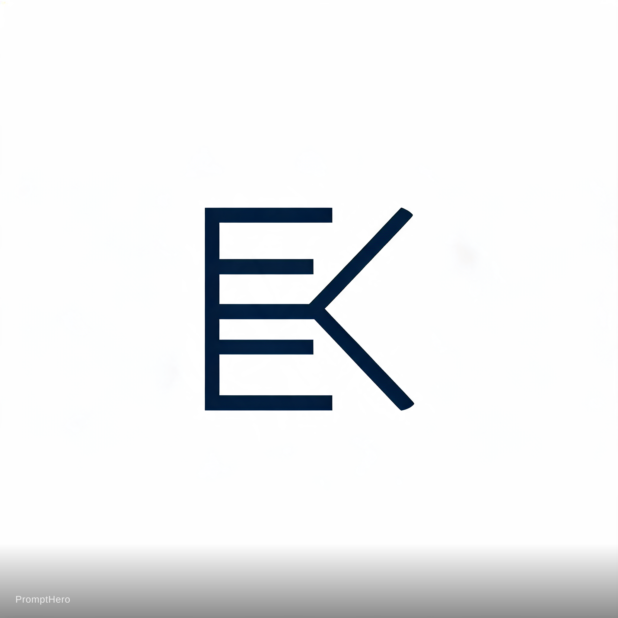 صورة مولدة بالذكاء الاصطناعي: Seedream 5 prompt: Ek business logo (نموذج Seedream 5 - شعارات وتصميم)
