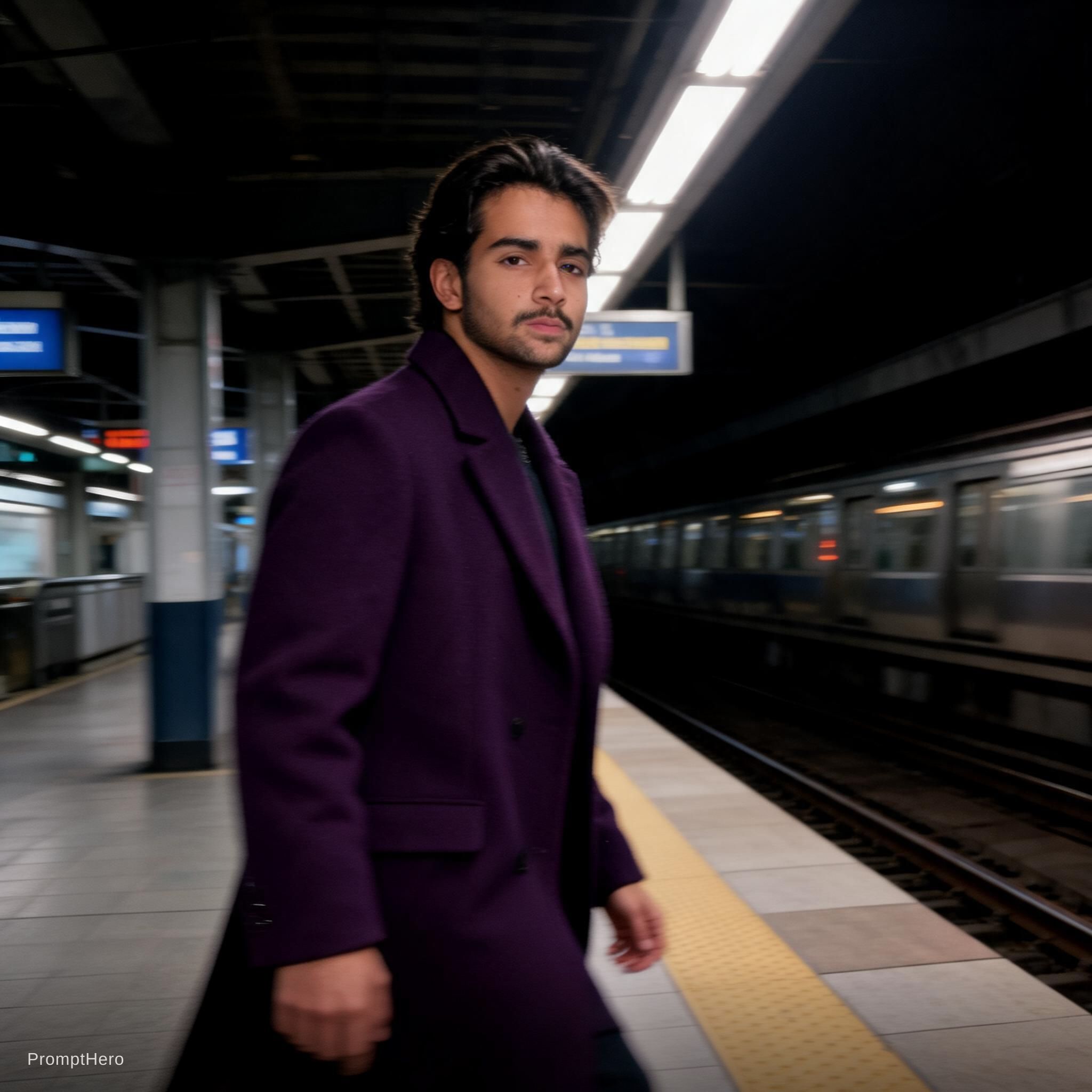 AI generated: Seedream 5 prompt: fashion editorial photography, motion blur, male m... (Seedream 5 - Fashion)