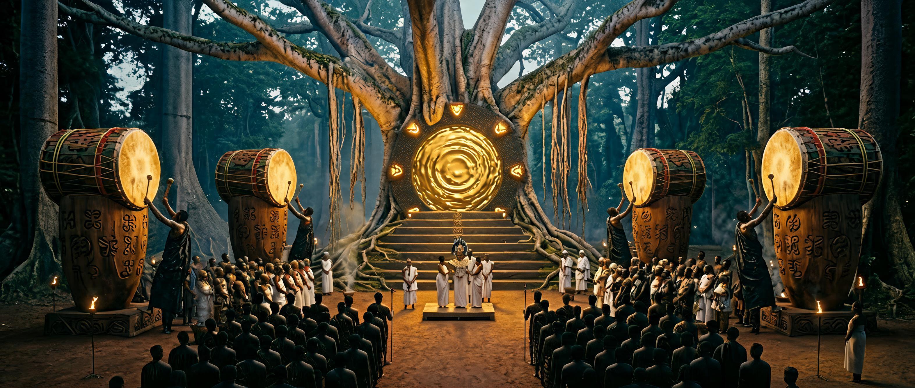 AI generated: Seedream 5 prompt: ### Image Analysis This image is a **cinematic Af... (Seedream 5 - Architecture)
