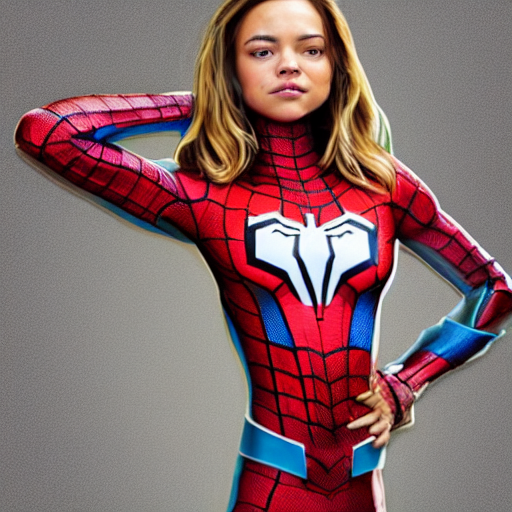 Stable Diffusion prompt: sydney sweeney , suit spider-wom...