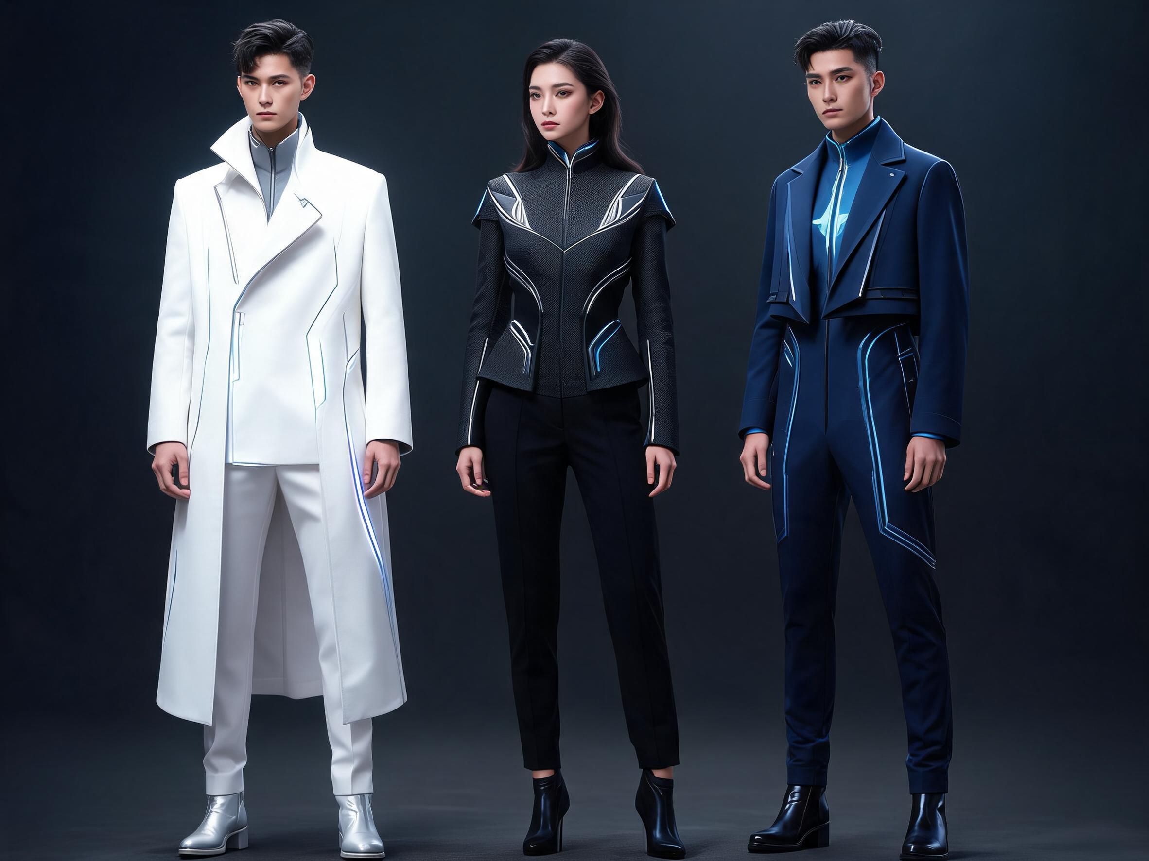 Seedream 5 prompt: Create a high-fashion concept sheet of futuristic ... - Seedream 5