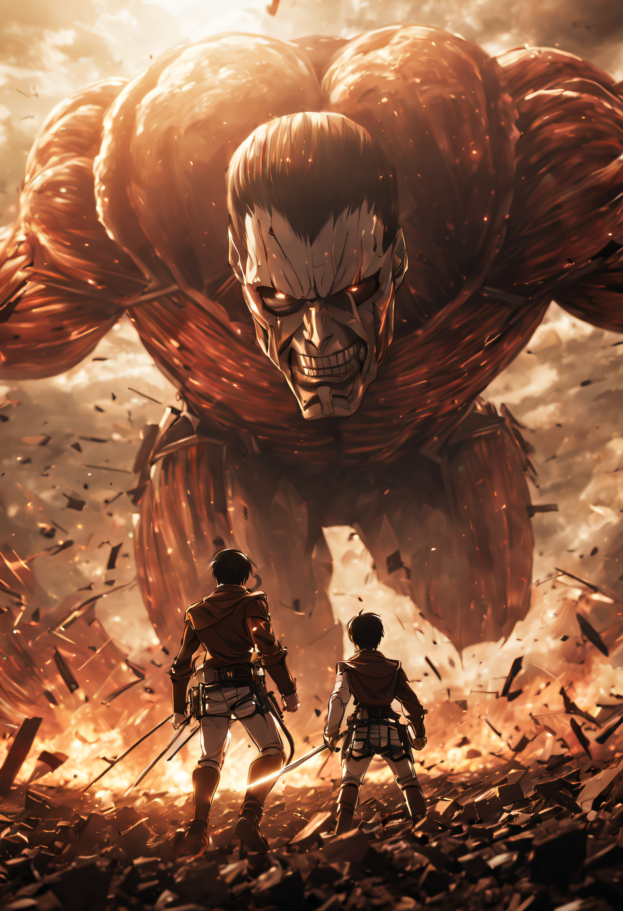AI generated: Attack On Titan (Stable Diffusion - Anime)