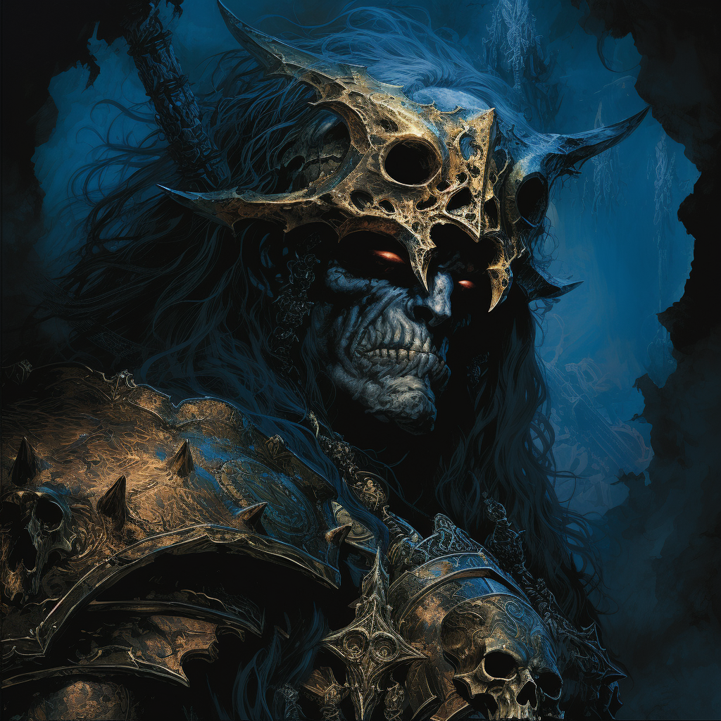 Midjourney prompt: art of the slayer, the first book of the warhammer... - Midjourney