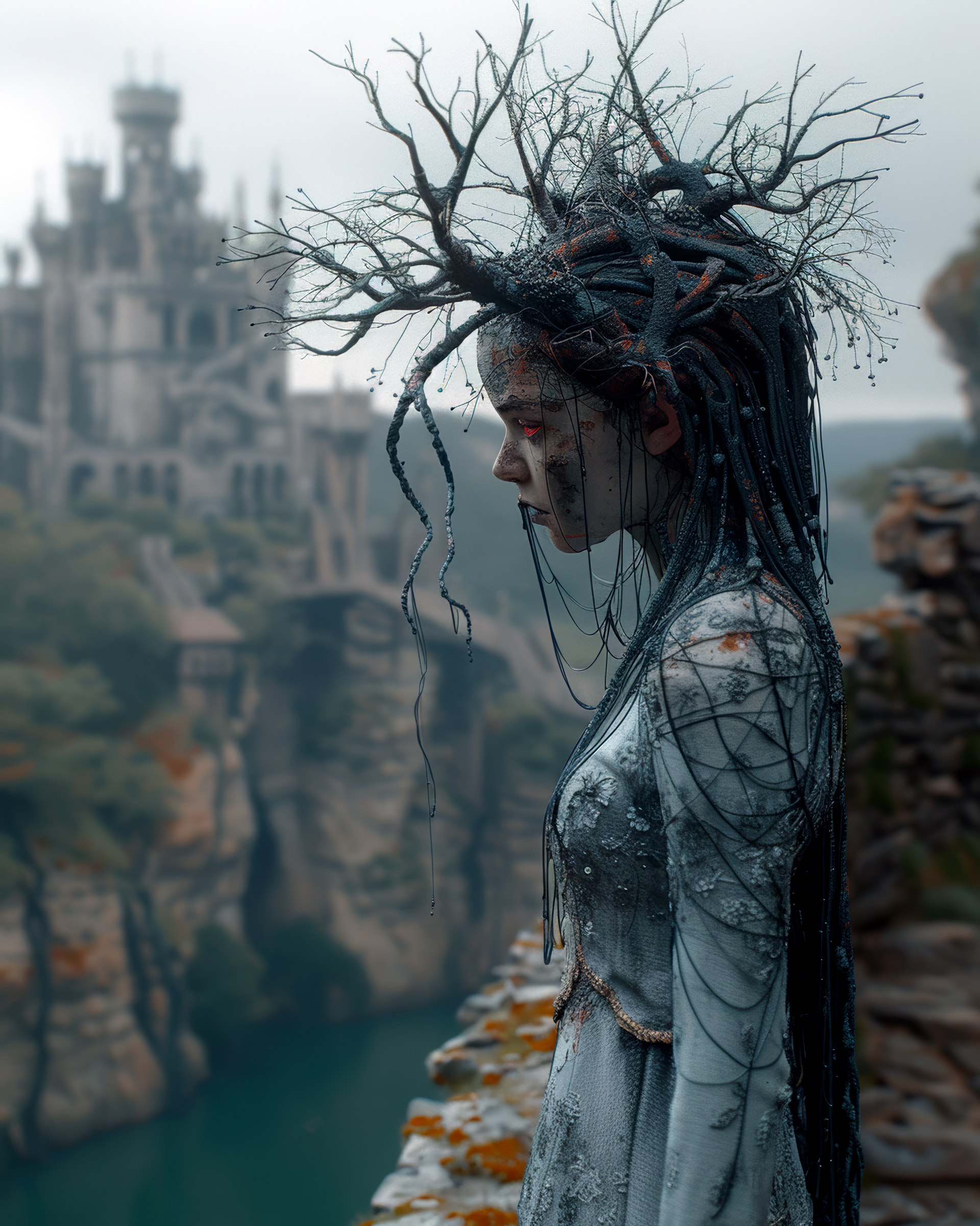AI generated: Day trip for the princess of the woods. (Midjourney - Fashion)