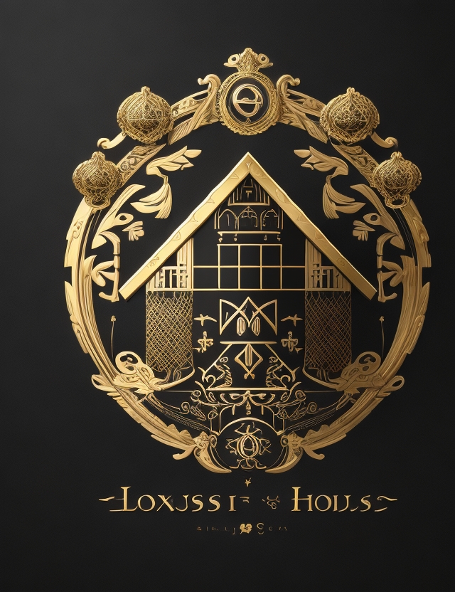 AI generated: DreamShaper prompt: a logo luxurious house , image simplified house o... (DreamShaper - Logo Icon Design)