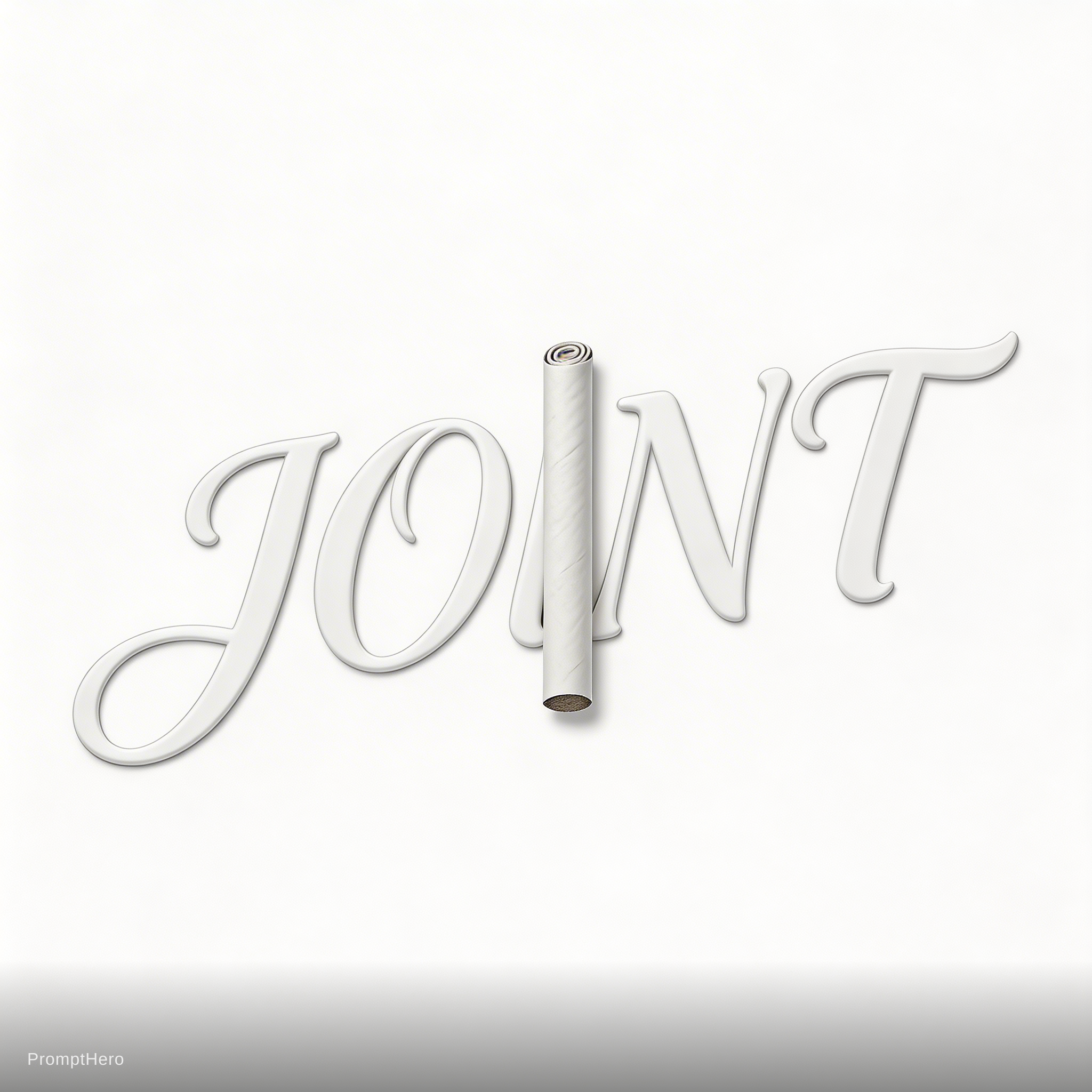 AI generated: Seedream 5 prompt: The joint written in cursive with a joint as the I... (Seedream 5 - Concept Art)